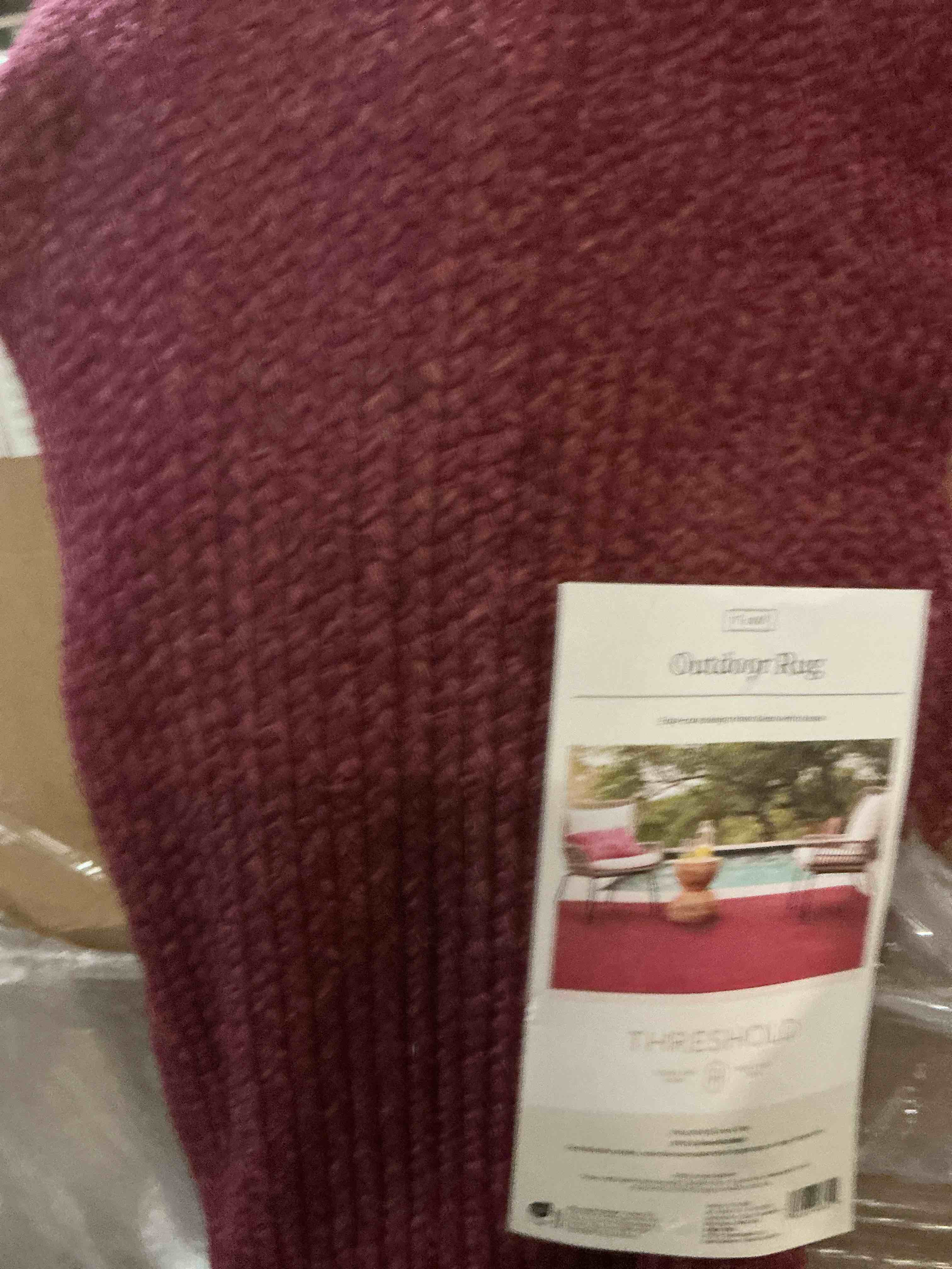 Condition photo showing Good Condition for 7'x10' natural woven rectangular braided outdoor area rug rose - threshold™