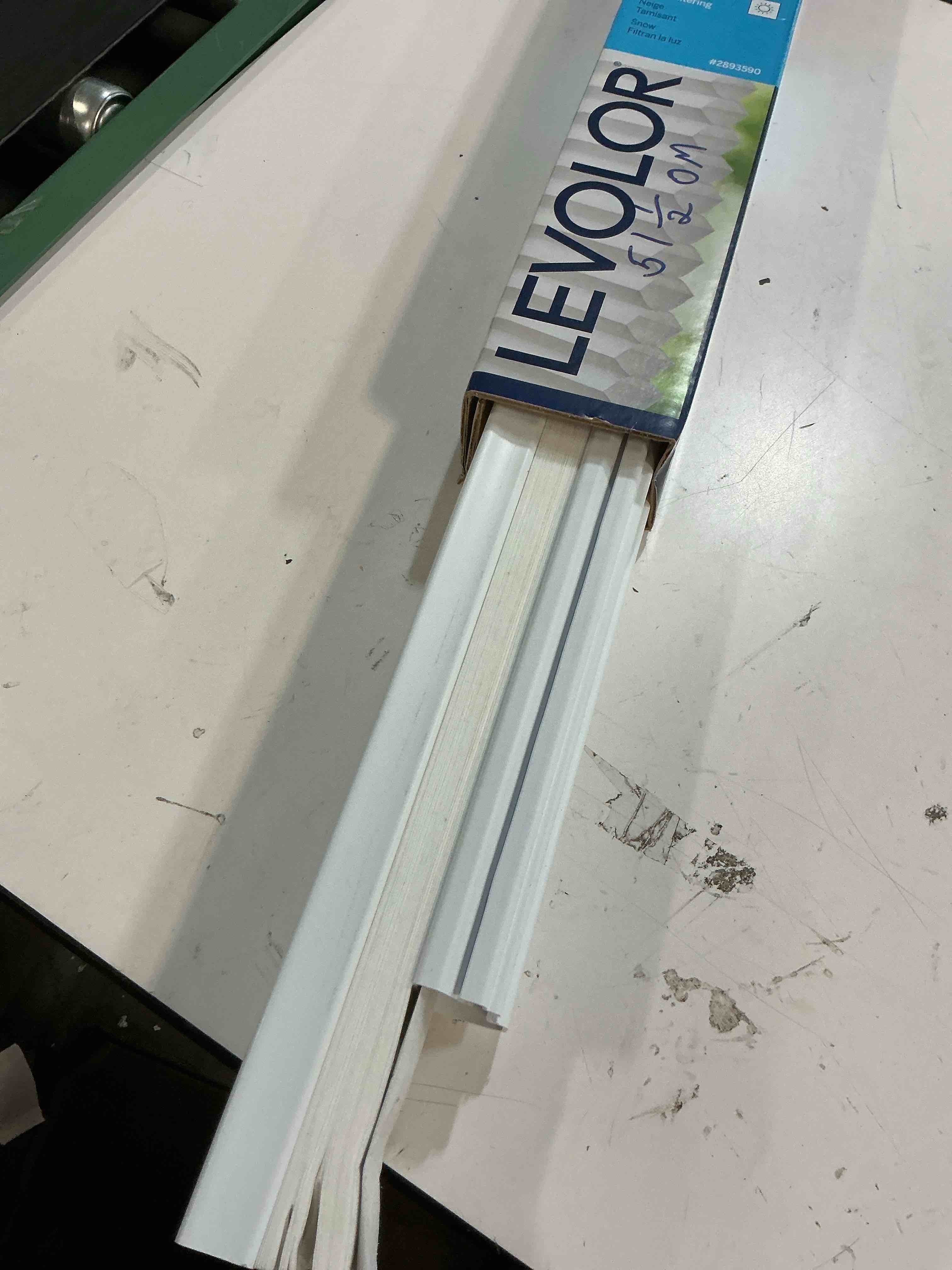 Condition photo showing As Is for levolor cellular shade 60x72 in