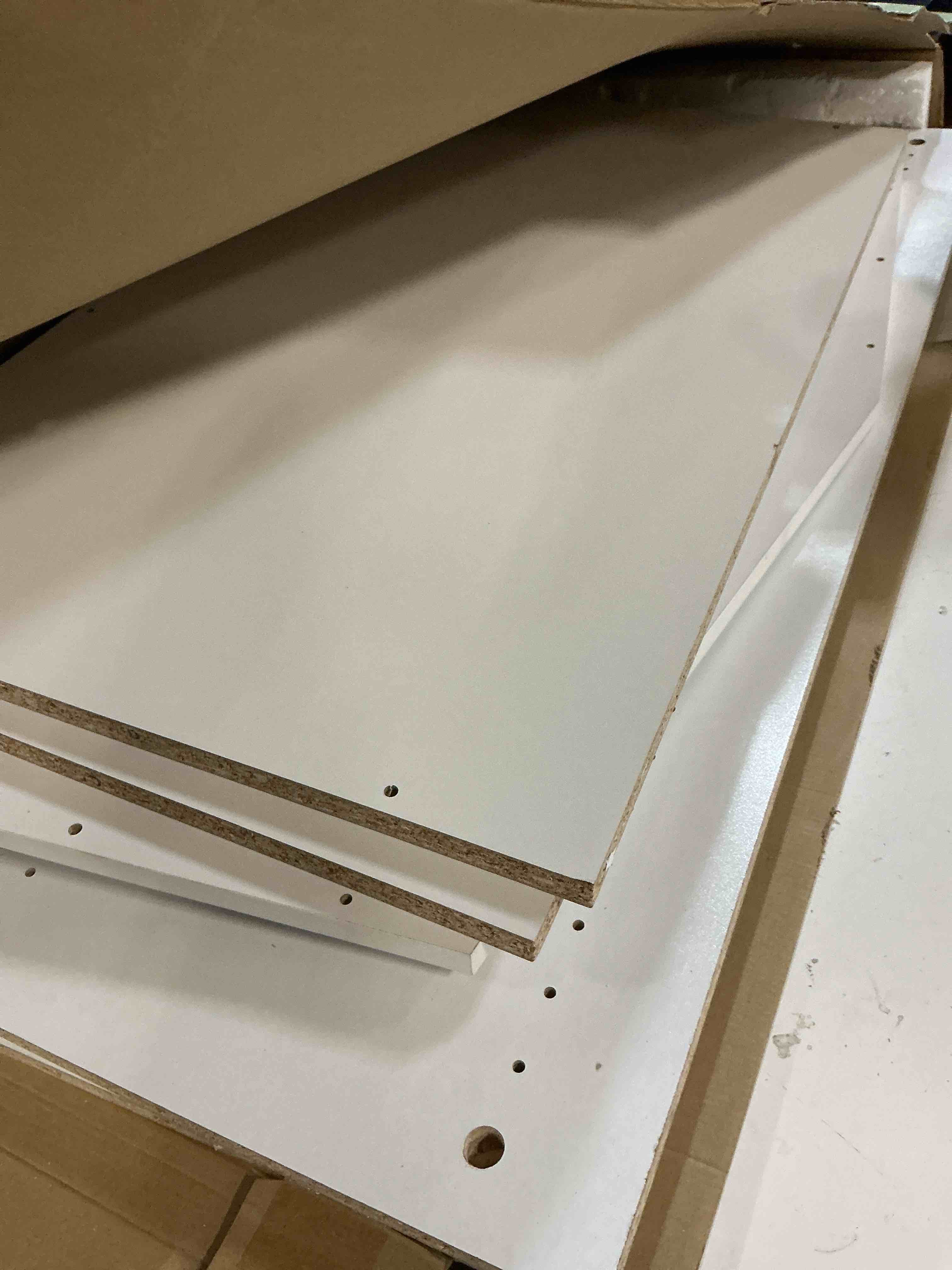 Condition photo showing Good Condition for closetmaid brightwood corner shelf unit