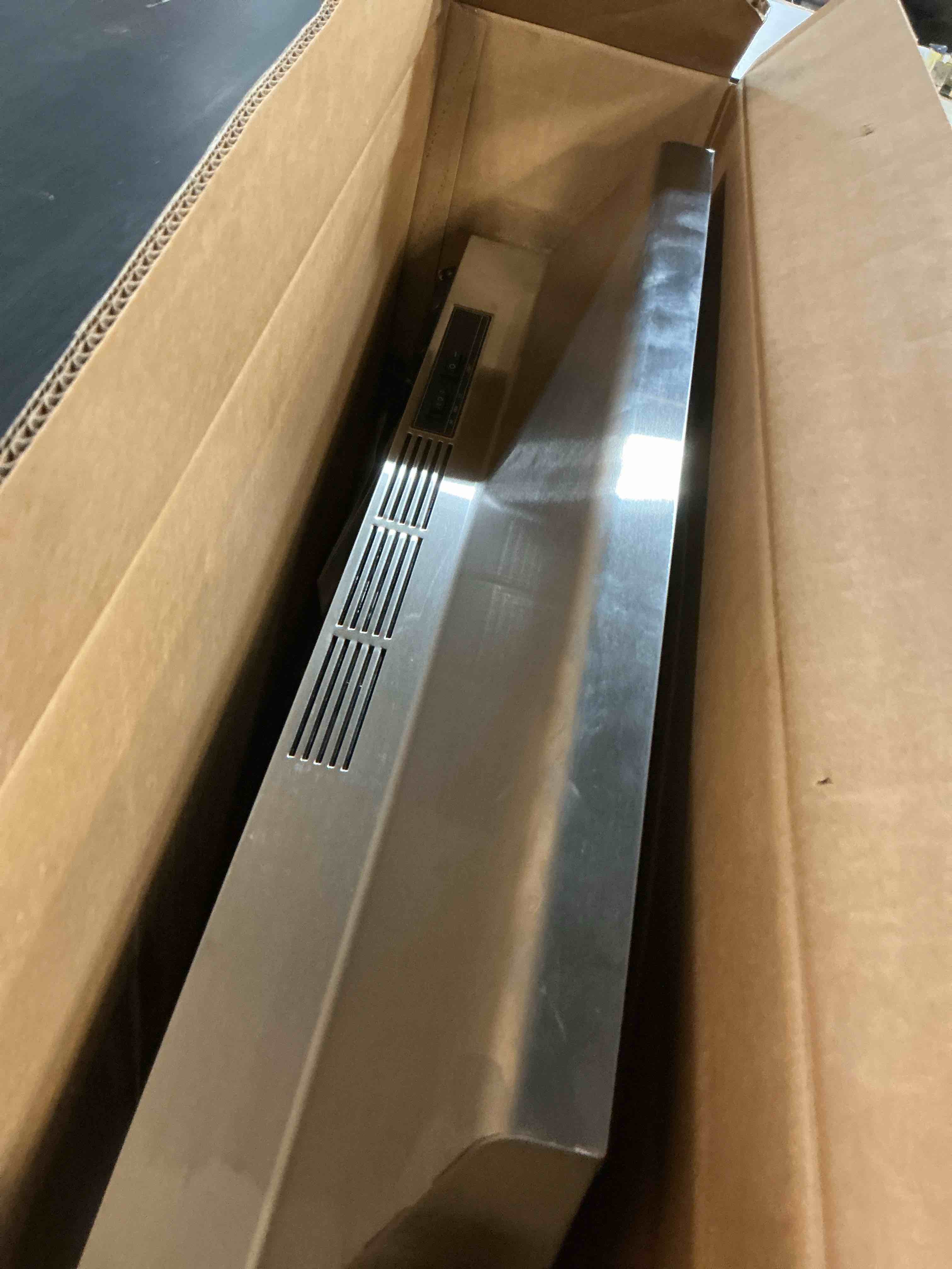 Condition photo showing As Is for winflo 30 inch ductless stainless steel under cabinet range hood 1655313