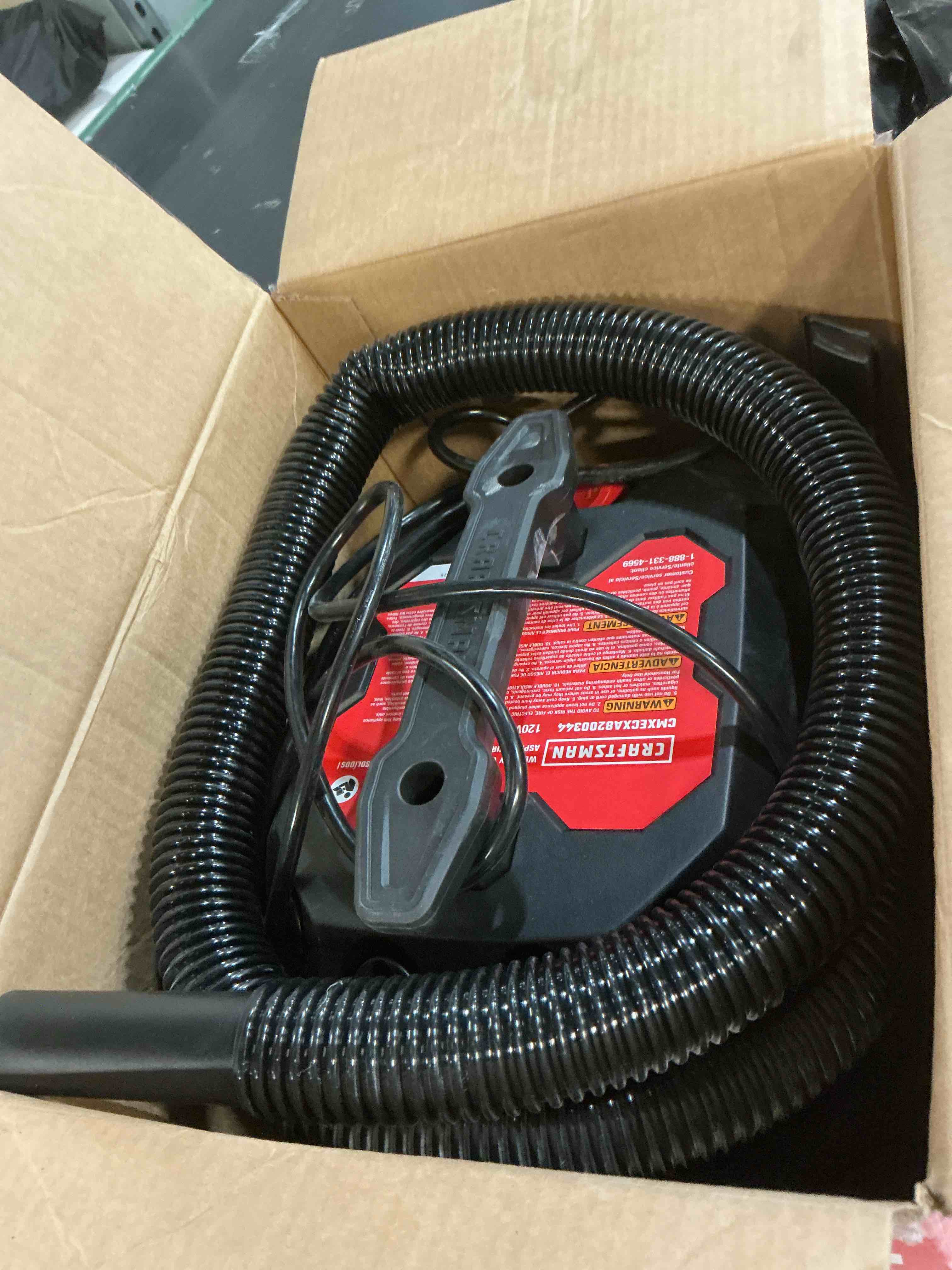 Condition photo showing As Is for craftsman - craftsman 3-gallon 3 hp corded 810941036477