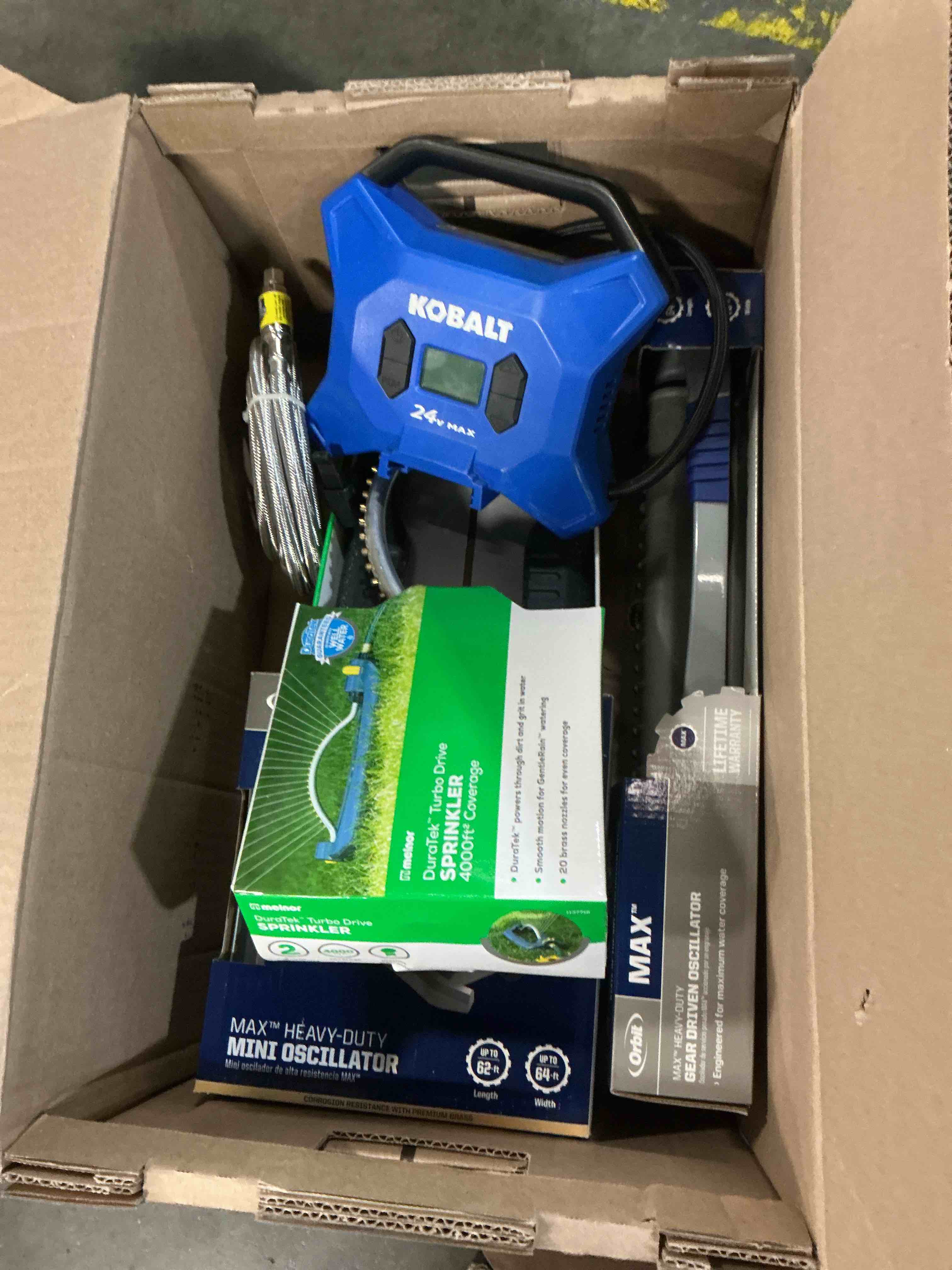 Condition photo showing As Is for assorted home improvement lot (small tools, screw, home accessories, etc.)
