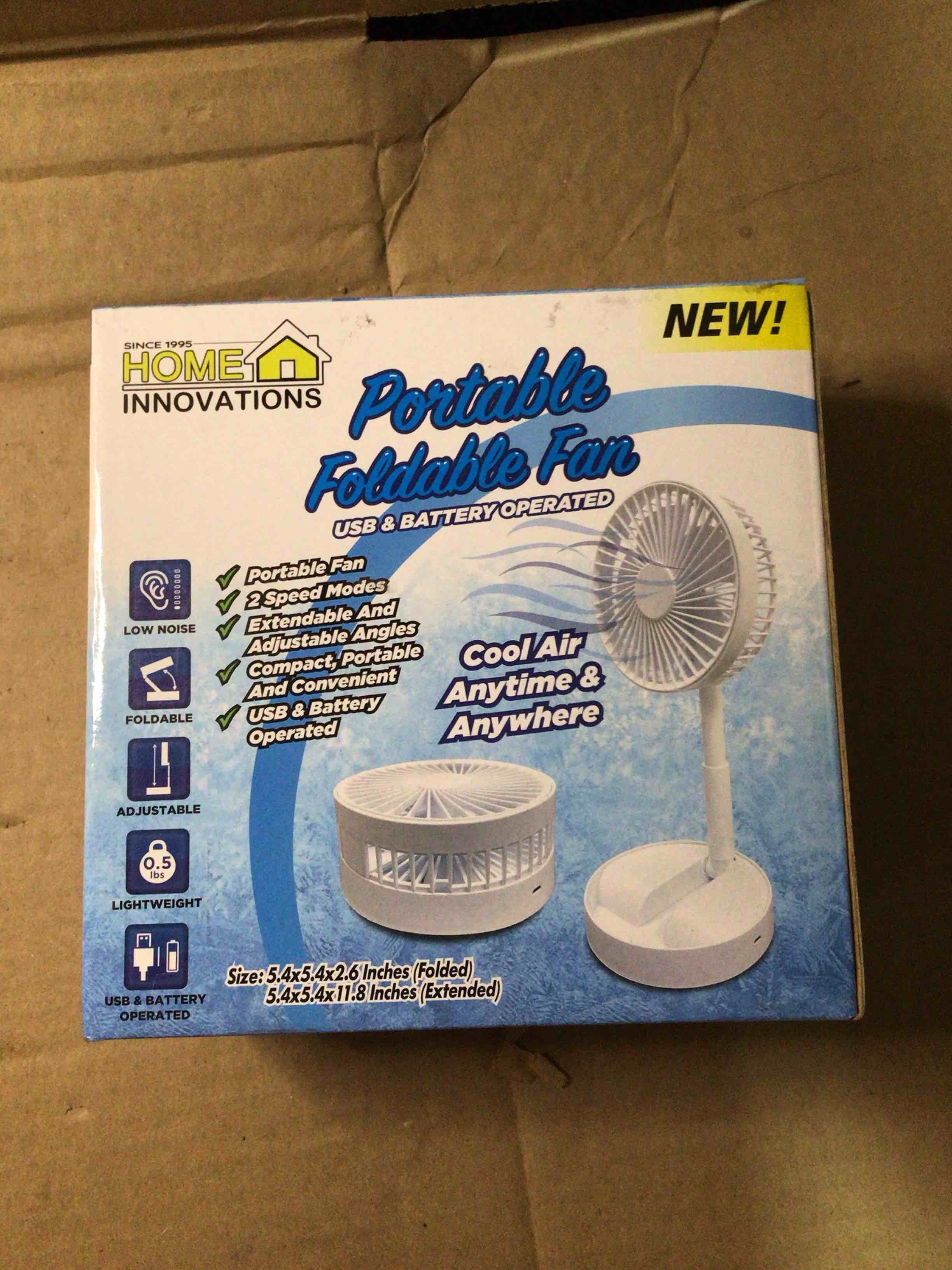 Condition photo showing Brand New for portable foldable fan