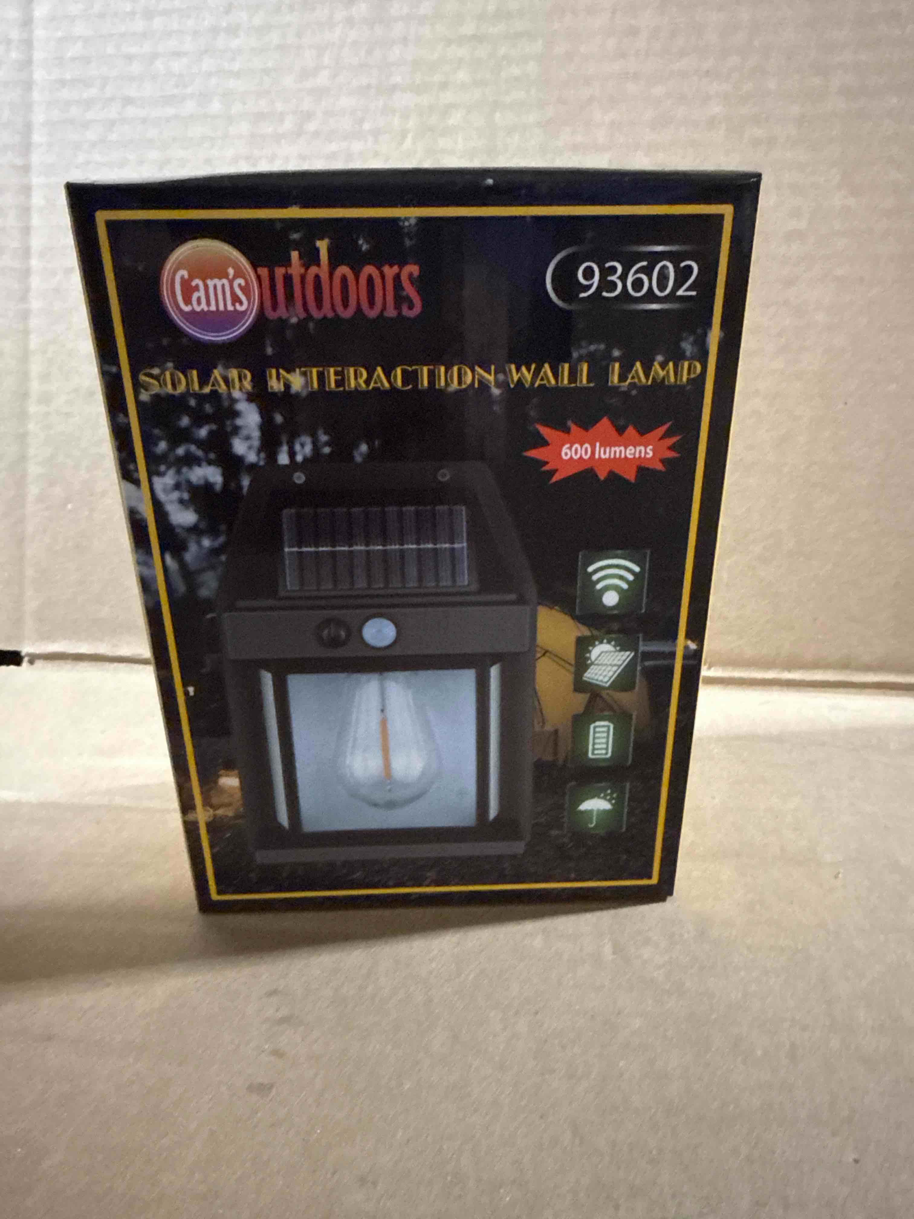 Condition photo showing Brand New for solar interactive wall lamp