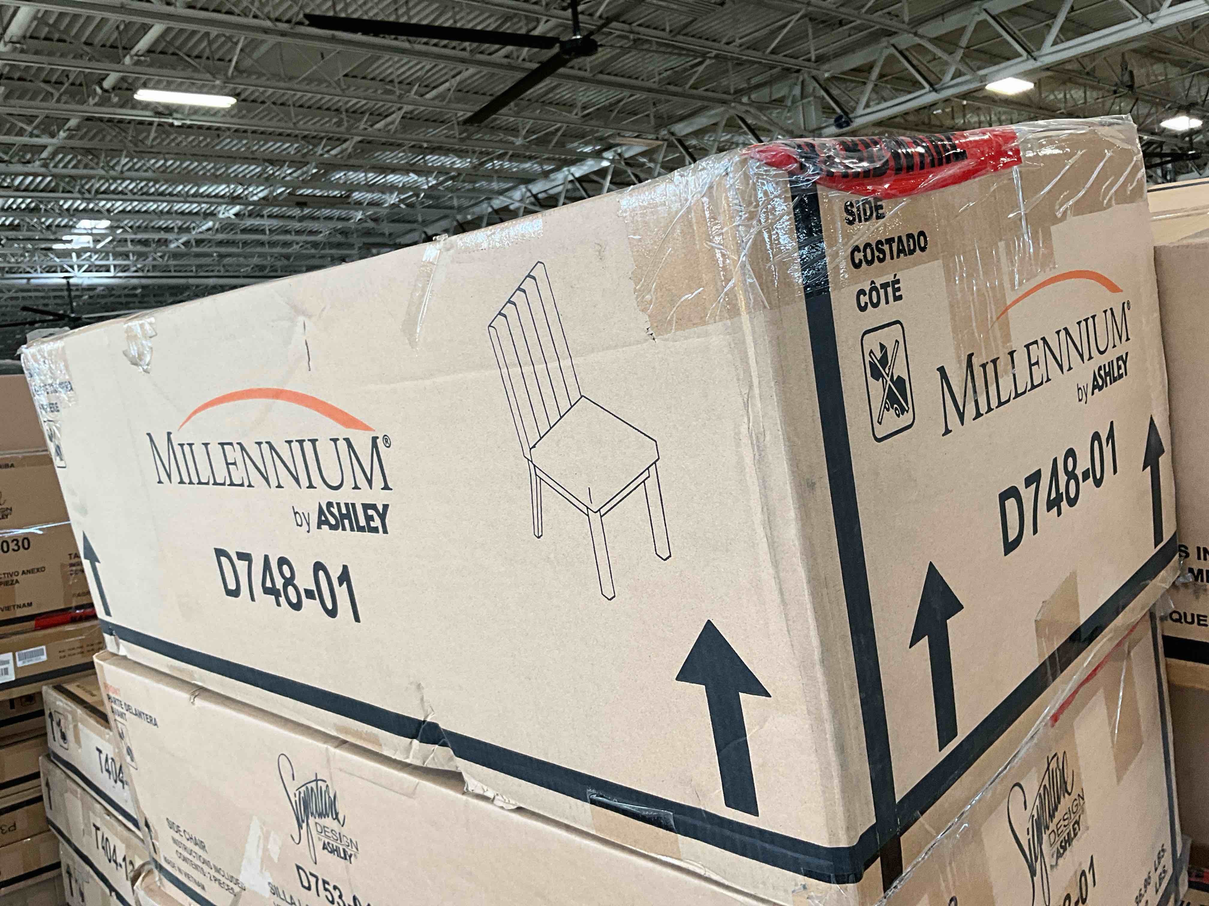 Condition photo showing New/Like New for dellbeck dining upholstered side chair