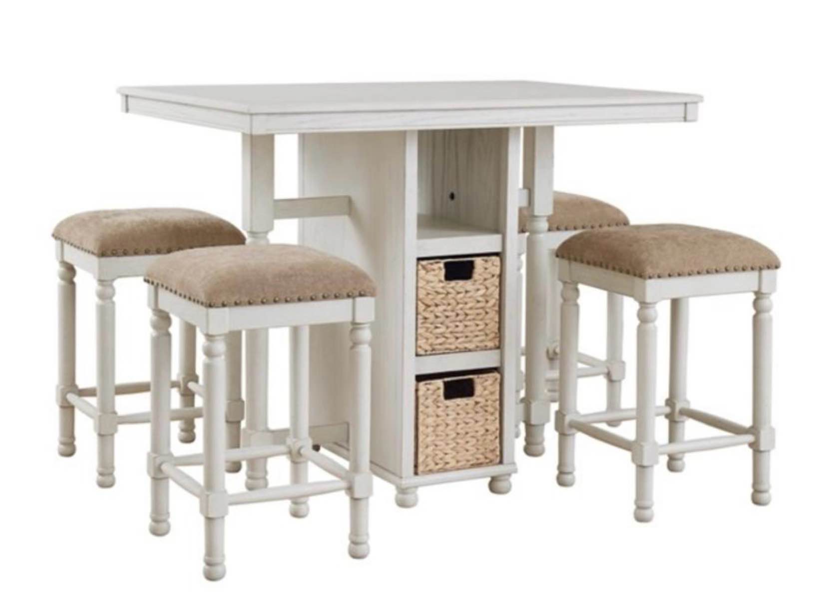 Counter Height Dining Table And Bar Stools