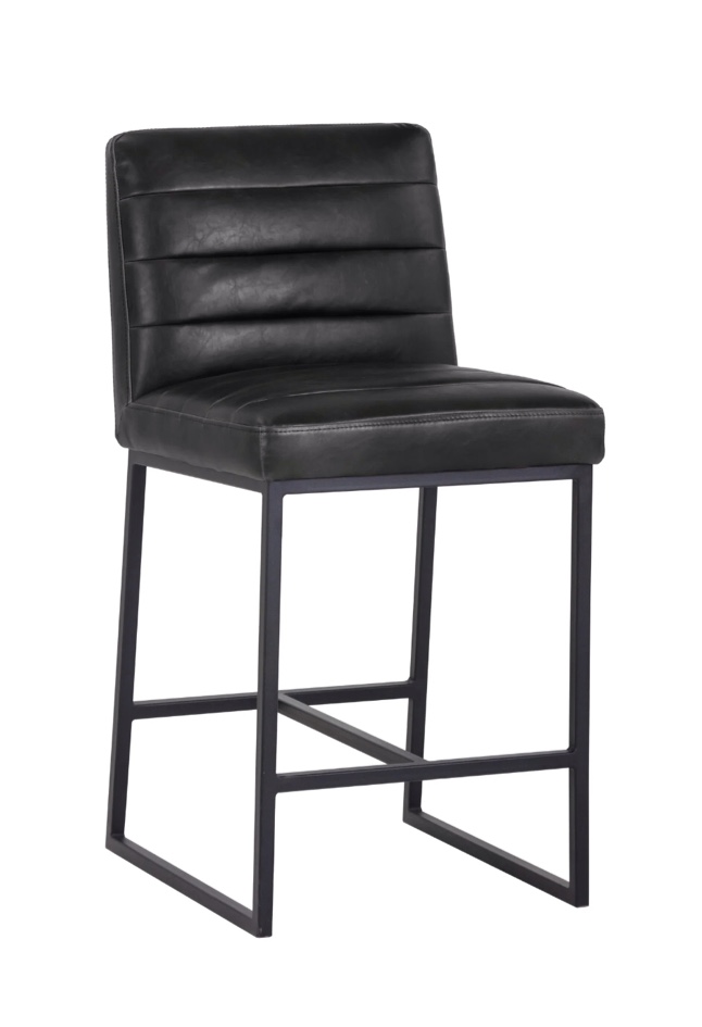 Spyros Counter Stool - Coal Black | Sunpan Furniture - 103899