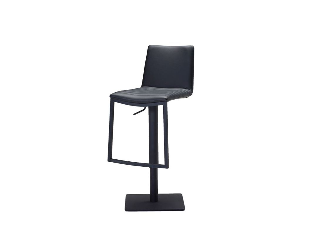 Mobital Raven Hydraulic Bar Stool Black Leatherette DBS-RAVE-BLAC