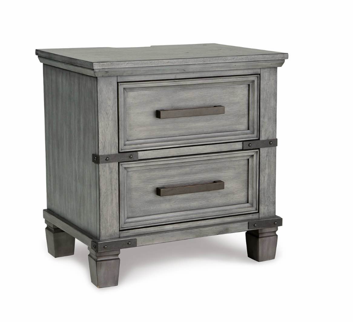russelyn 26" 2 drawer charging nightstand ( set of 2 ) 