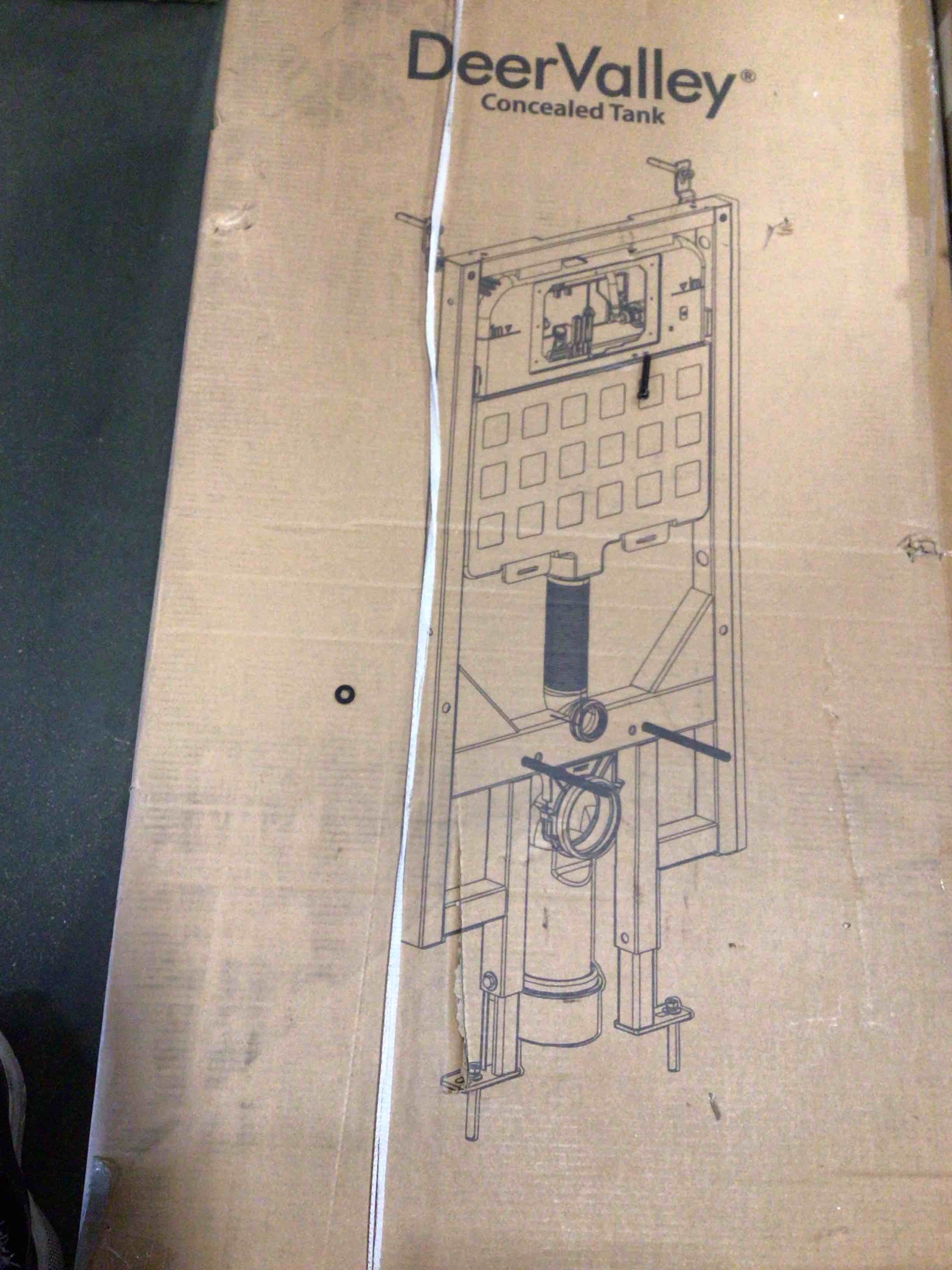 Condition photo showing New/Like New for deervalley   concealed   in-wall   toilet   tank(fit   with dv-1f0069/dv-1f0070),dv-1c0087