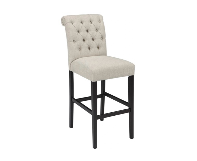 Tripton Linen Upholstered Bar Stool