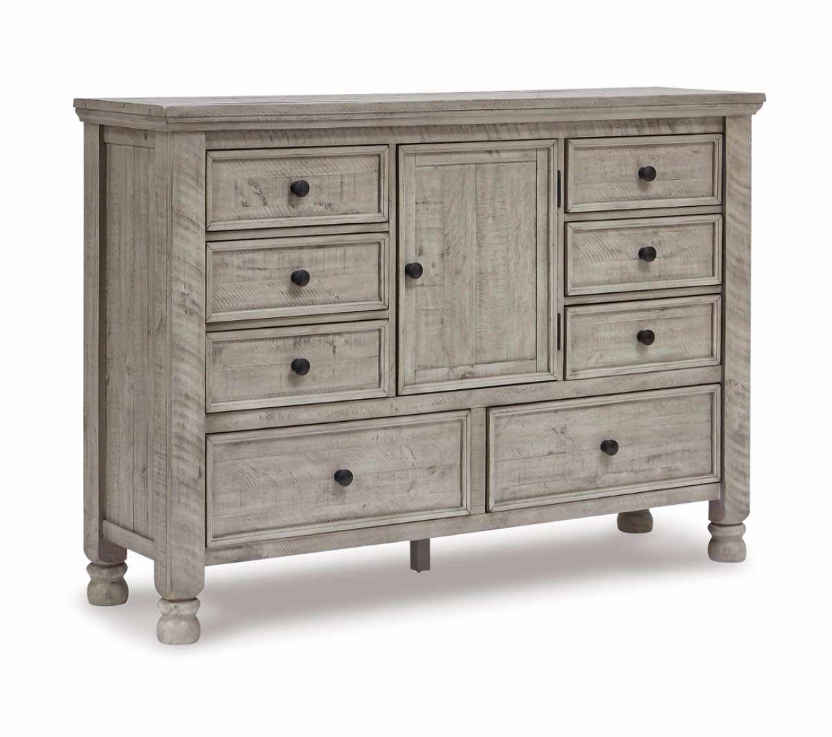 Harrastone 8 Drawer Dresser with Cabinet