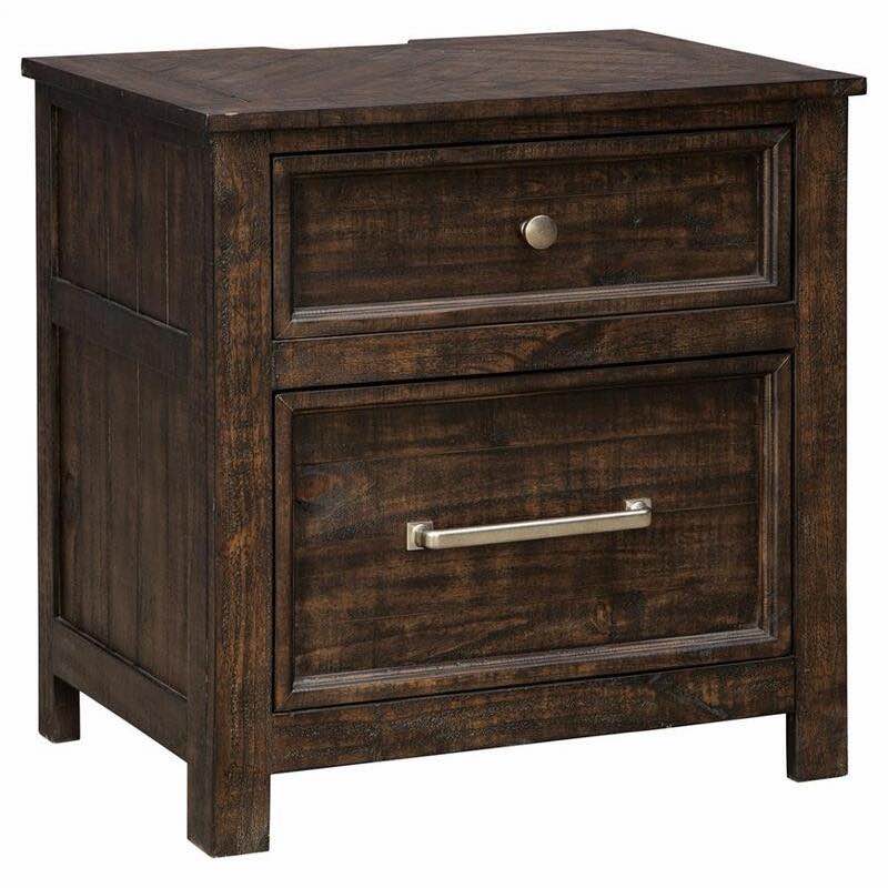 hillcott two drawer night stand