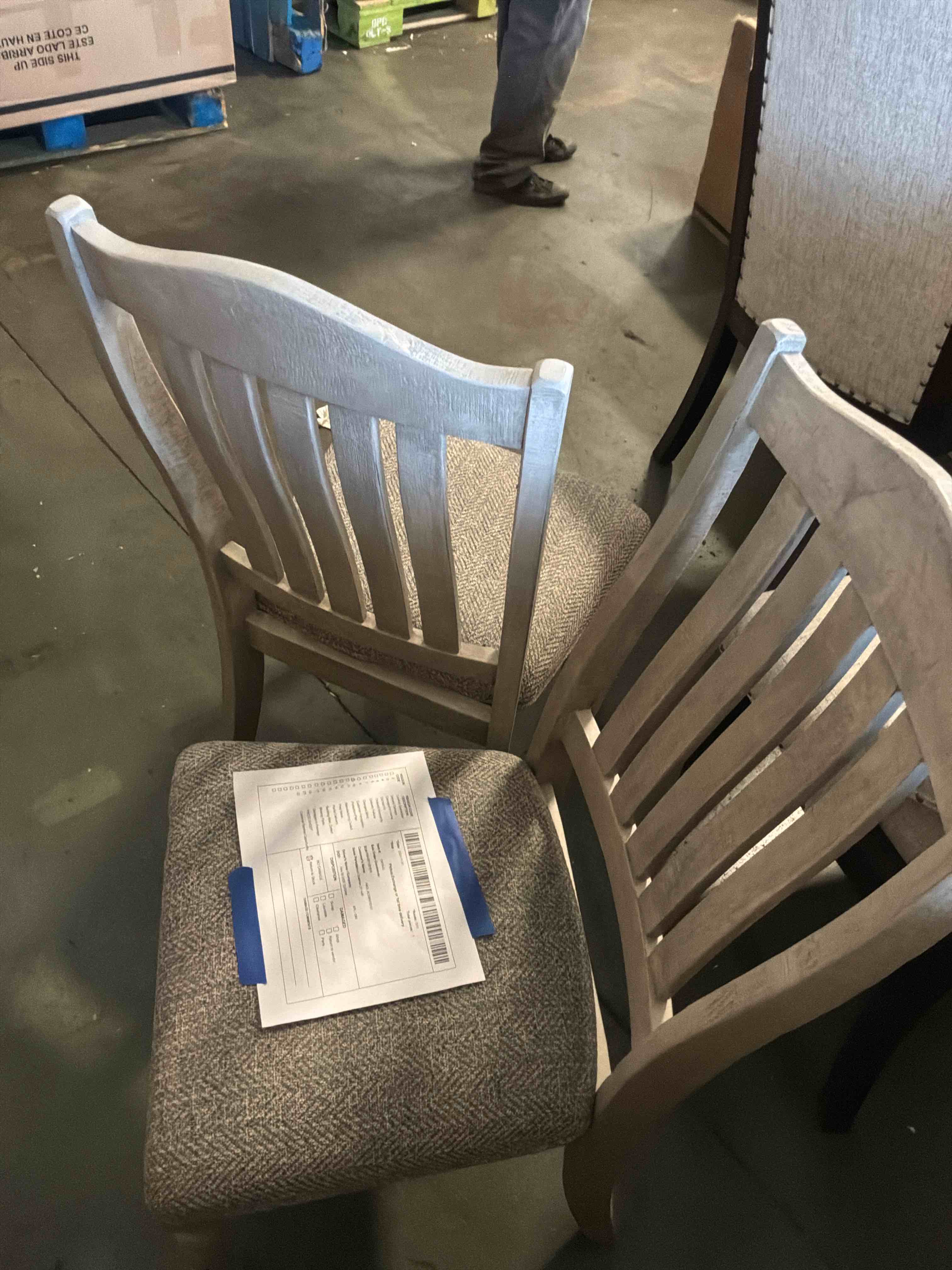 Condition photo showing New/Like New for harrastone dining upholstered side chair
