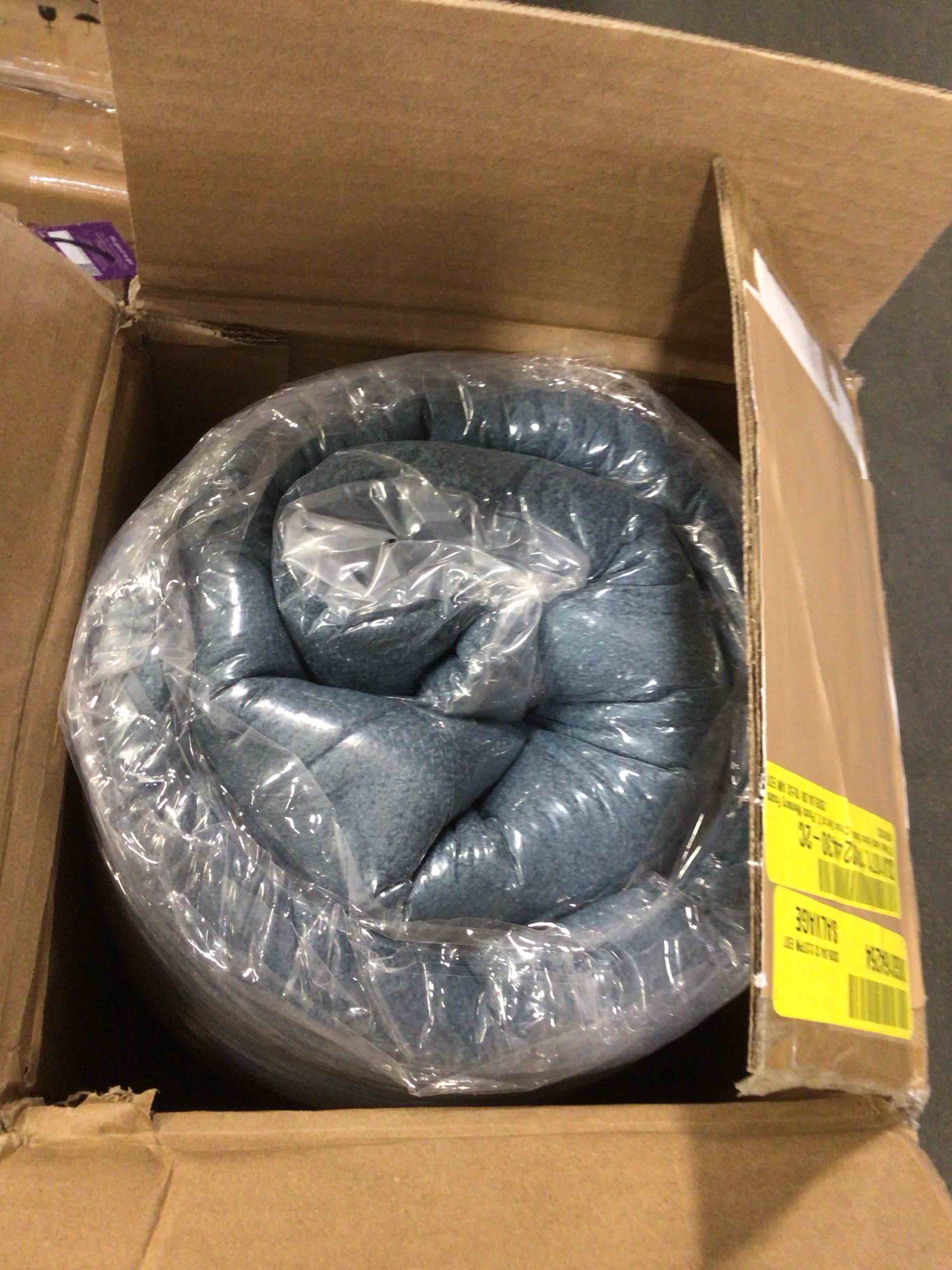 Condition photo showing New/Like New for 38" w bean bag chair sofa no-assembly teddy fabric sofa perfect for bedroom, study, or living room by trule