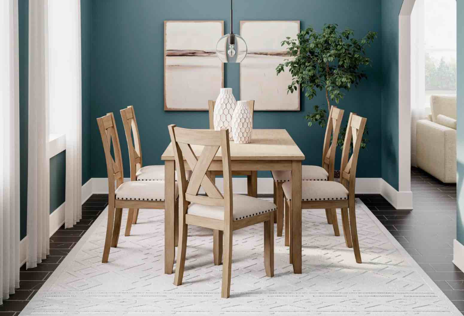 Sanbriar Dining Table and 6 Chairs