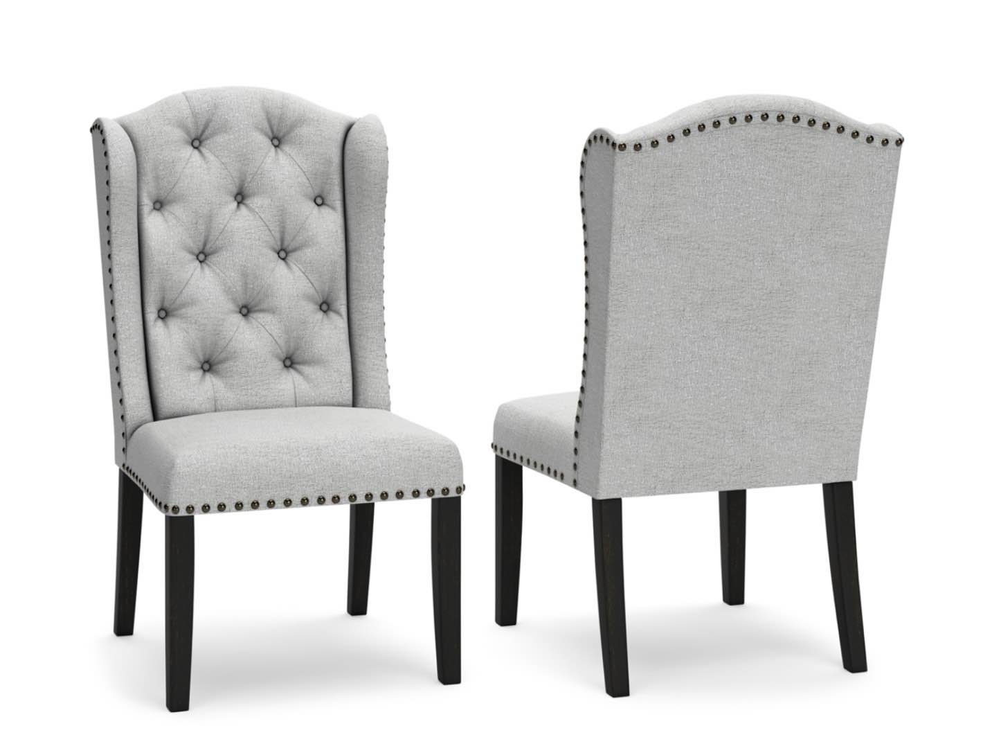 Jeanette Upholstered Wingback Dining Chair (Set of 2)