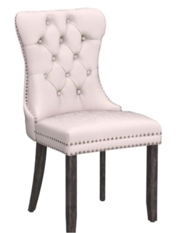 Tufted Velvet solid Back side Chair ( set of 2 )