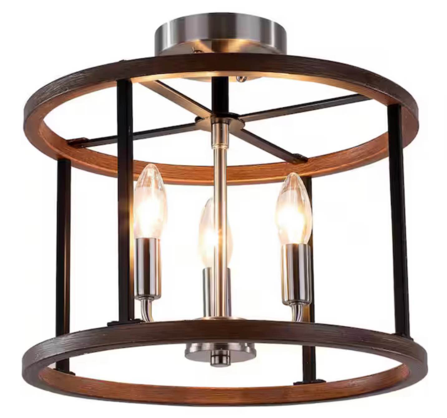 3. light 13.75” Flush Mount 