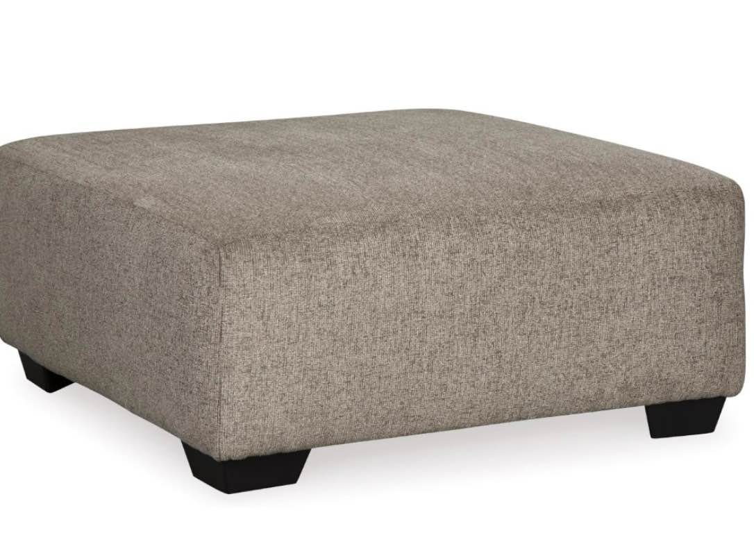 Ashley Ballinasloe Traditiona Square Oversized Ottoman, Beige