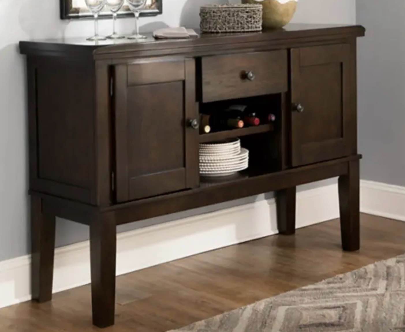 Haddigan - Dark Brown Dining Room Server