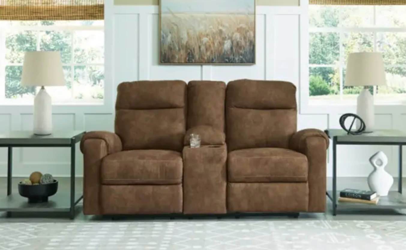 Edenwold Reclining Loveseat With Console
