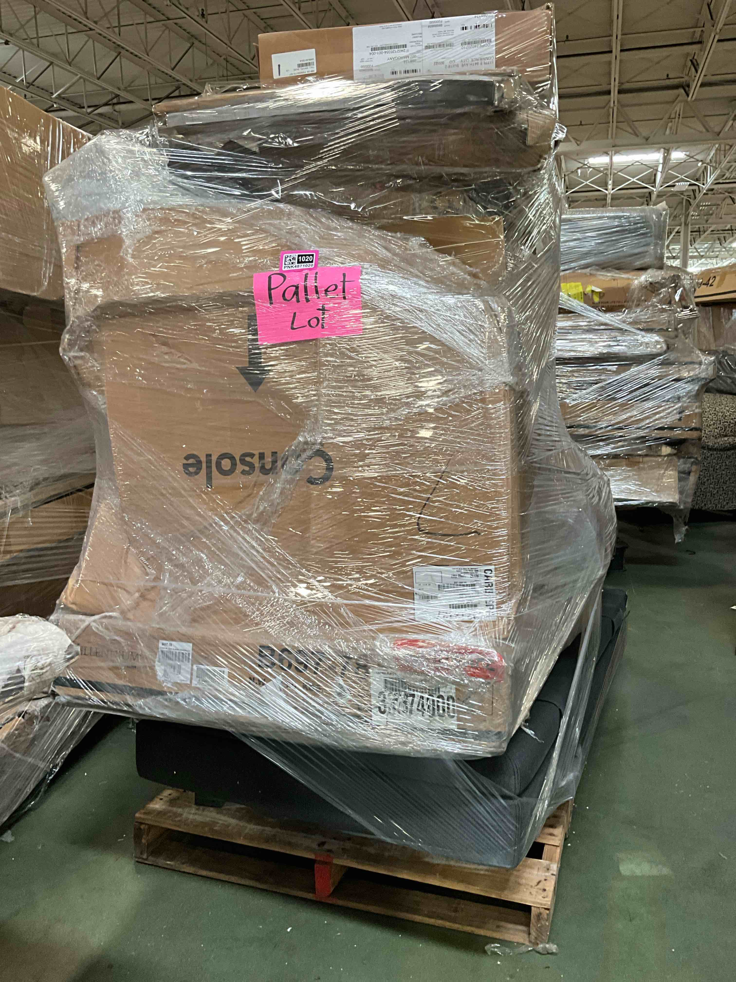 Pallet Lot of 11 Table Top, Adjustable Base, Rails, Footboards
