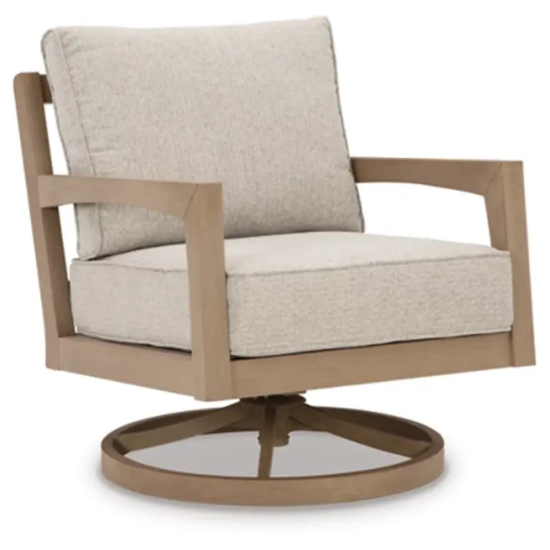 Hallow Creek Outdoor Swivel Lounge With Cushion