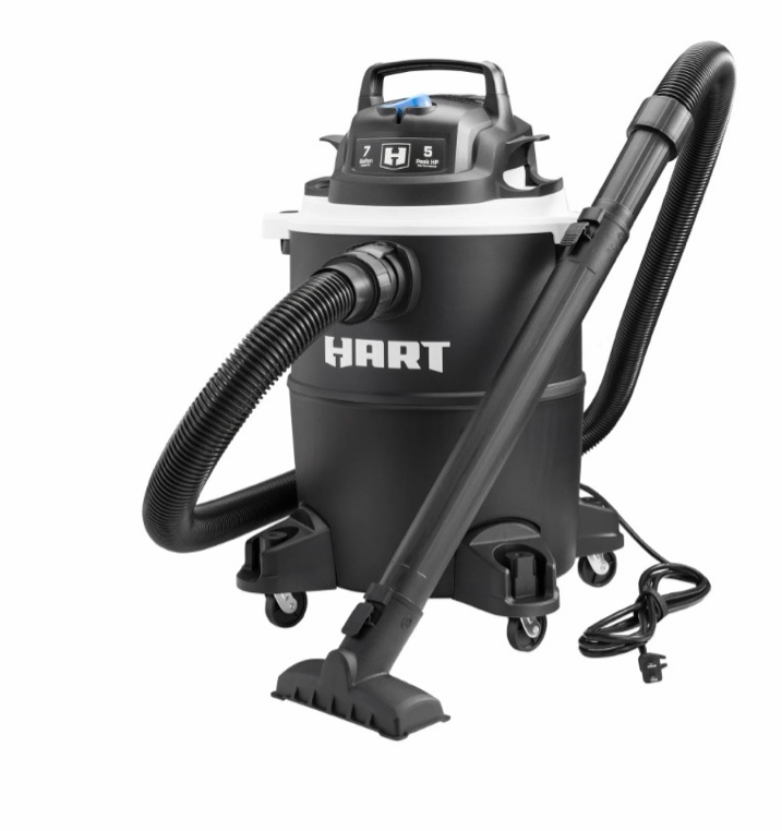 HART VOC708PF 3701 7 Gallon 5 Peak HP Poly Wet/Dry Vacuum with Blower Function