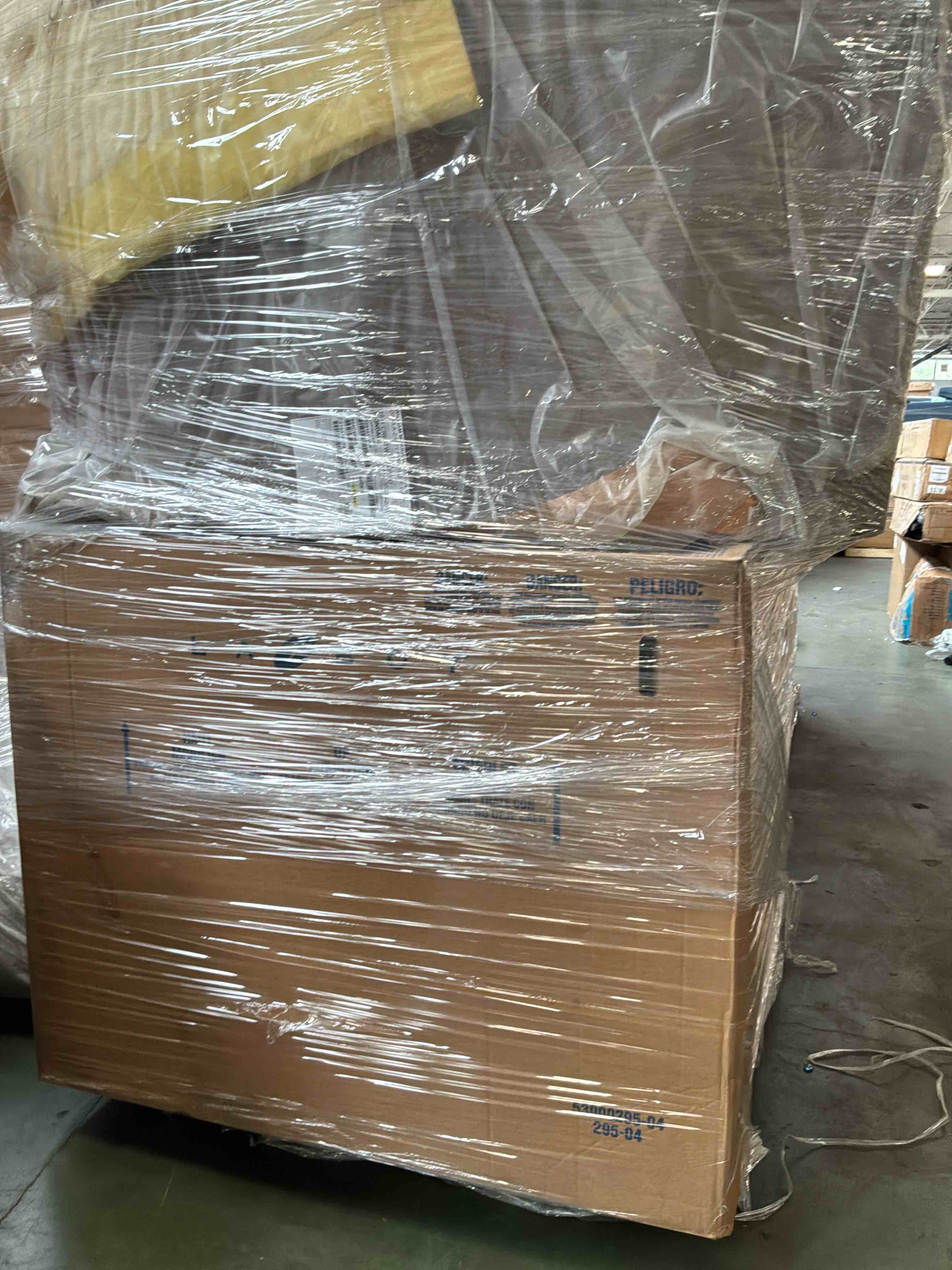 Pallet of Parts Furniture, furniture parts different colors and sizes 