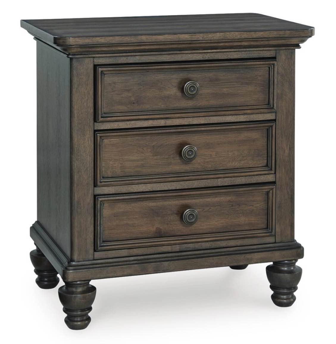 Veramond 28" 3 Drawer Charging Nightstand
