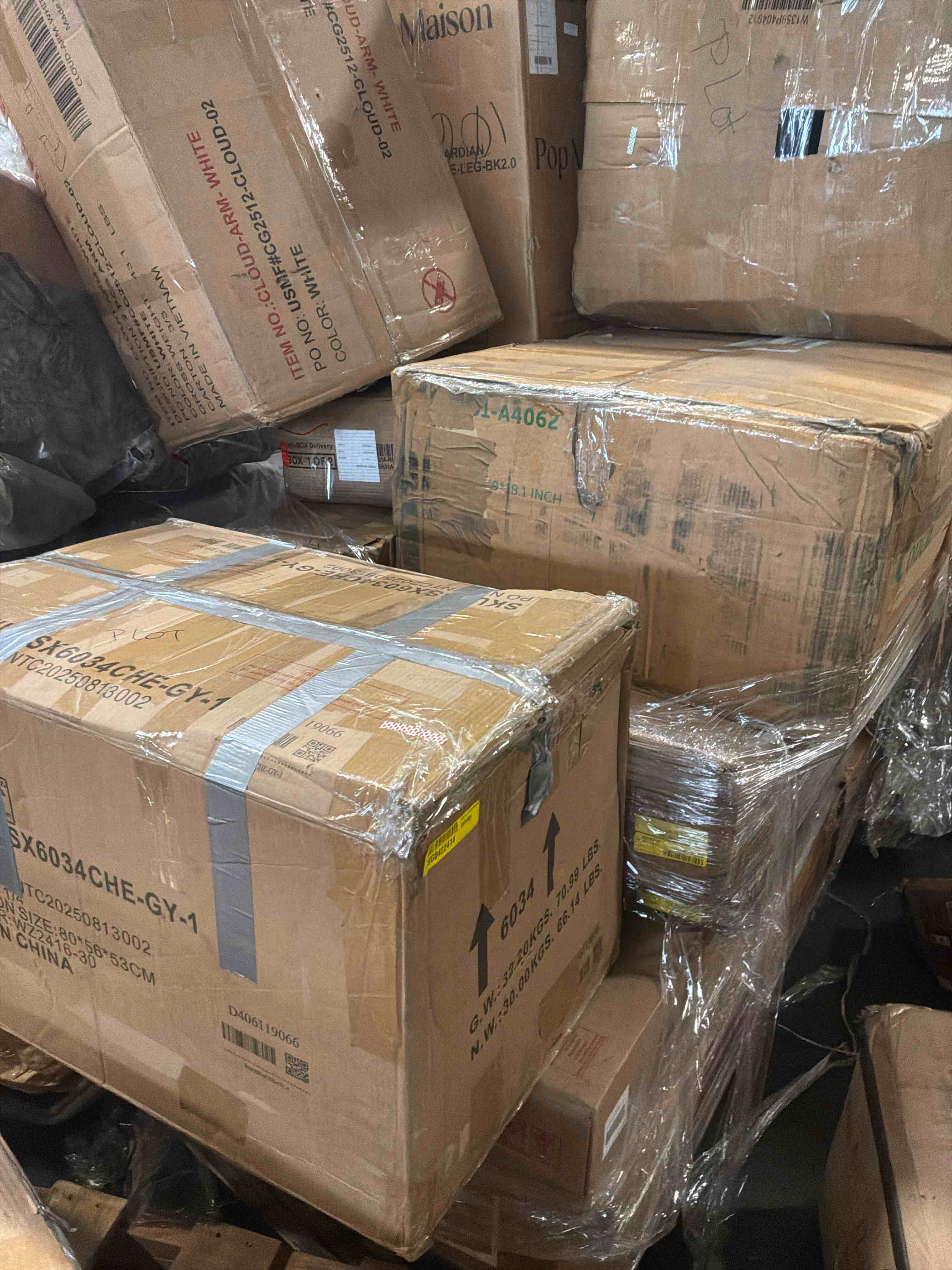Pallet Lot of Parts furniture mixed 