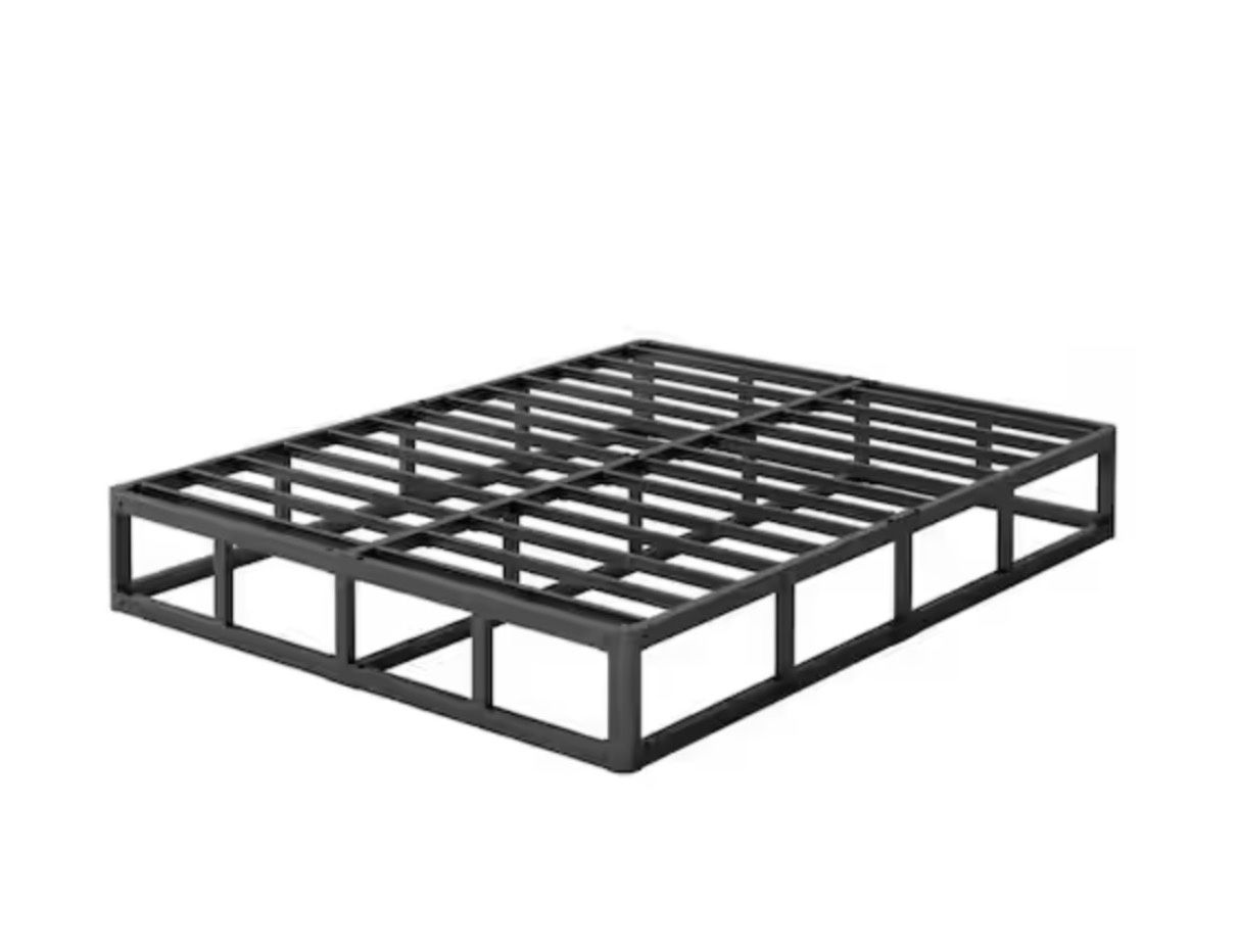7 in. King Size Box Spring with Easy Assembly Slats and Heavy Duty Structure Mattress Foundation