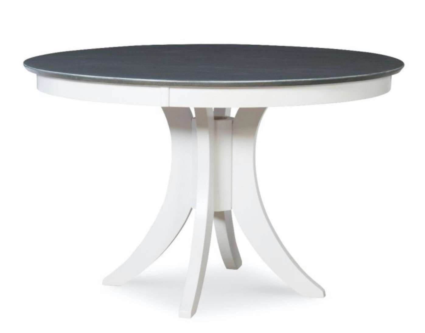 John Thomas Cosmopolitan 30'' H Siena Pedestal Table in Heather Gray & White ( only top ) 