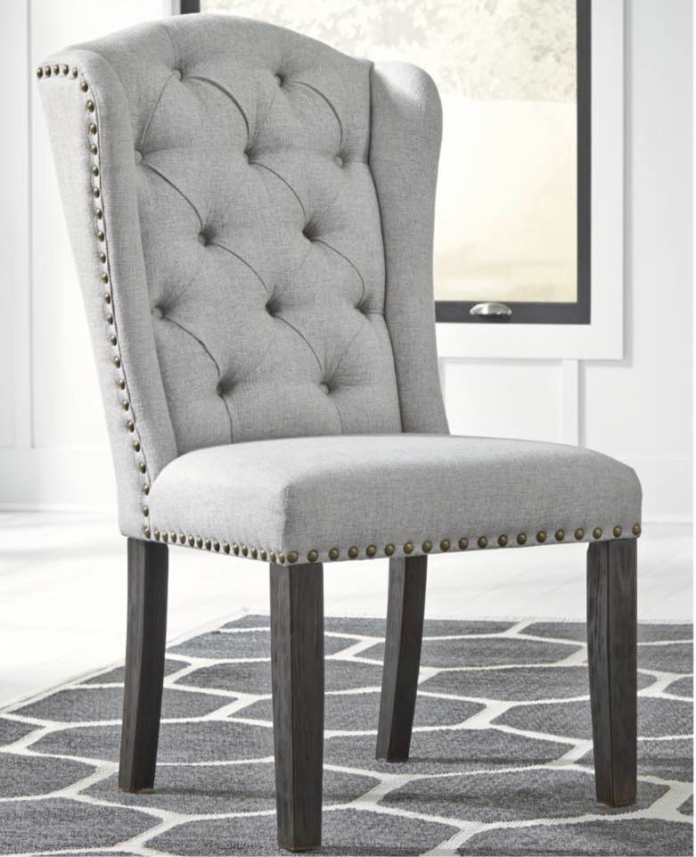 Jeanette Upholstered Wingback Dining Chair 