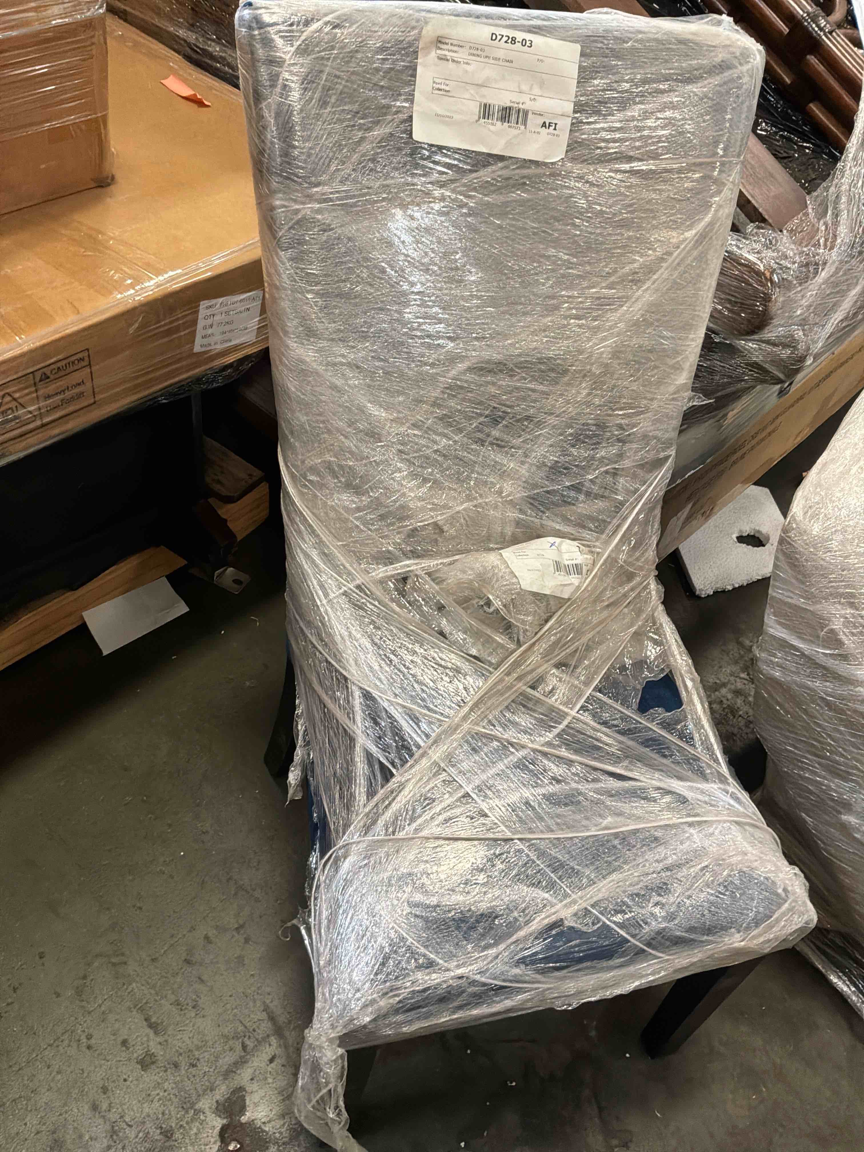 Condition photo showing Good Condition for vollardi dining upholstered side chair