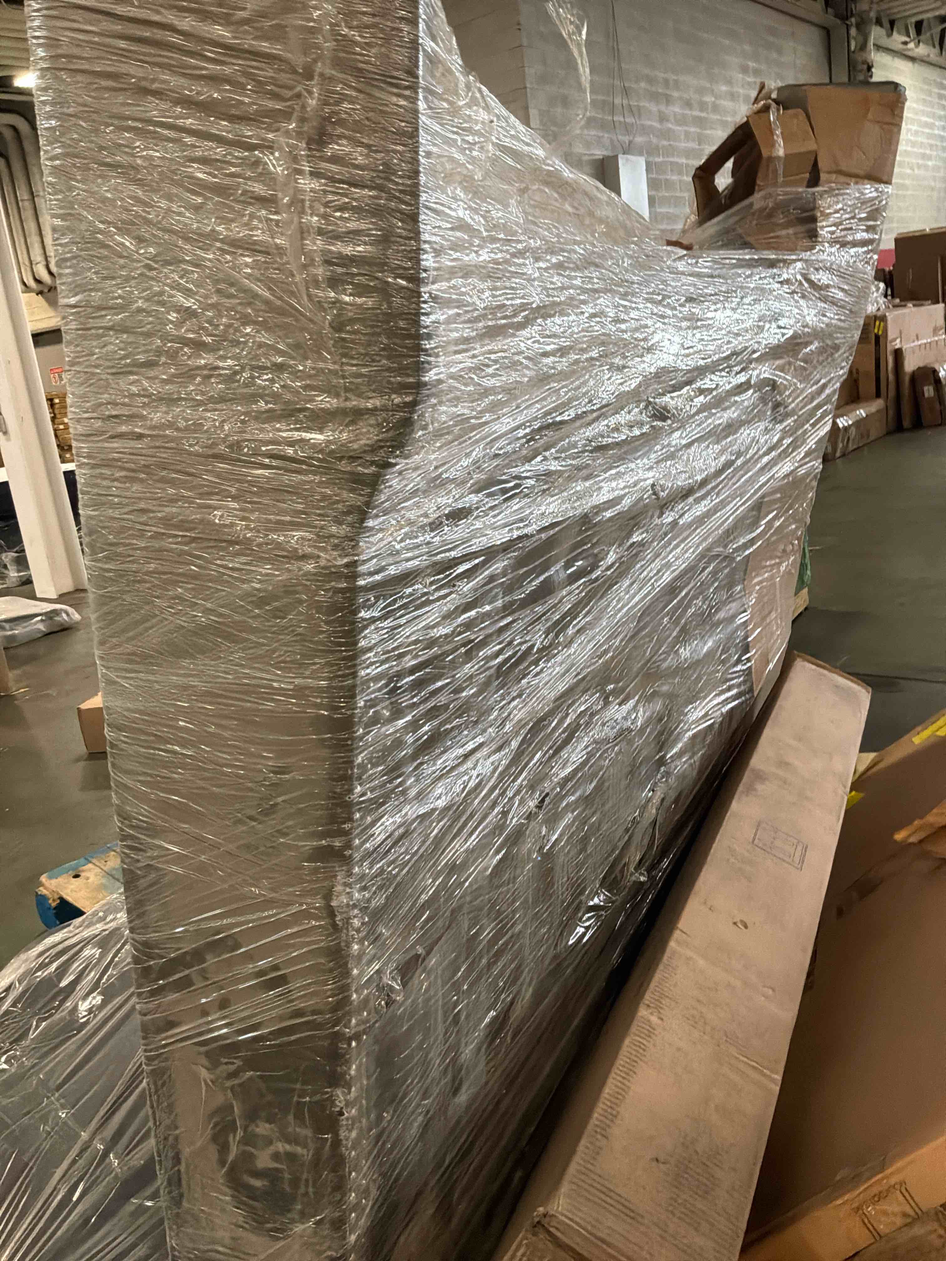 Condition photo showing Good Condition for coralayne - silver king/california king headboard