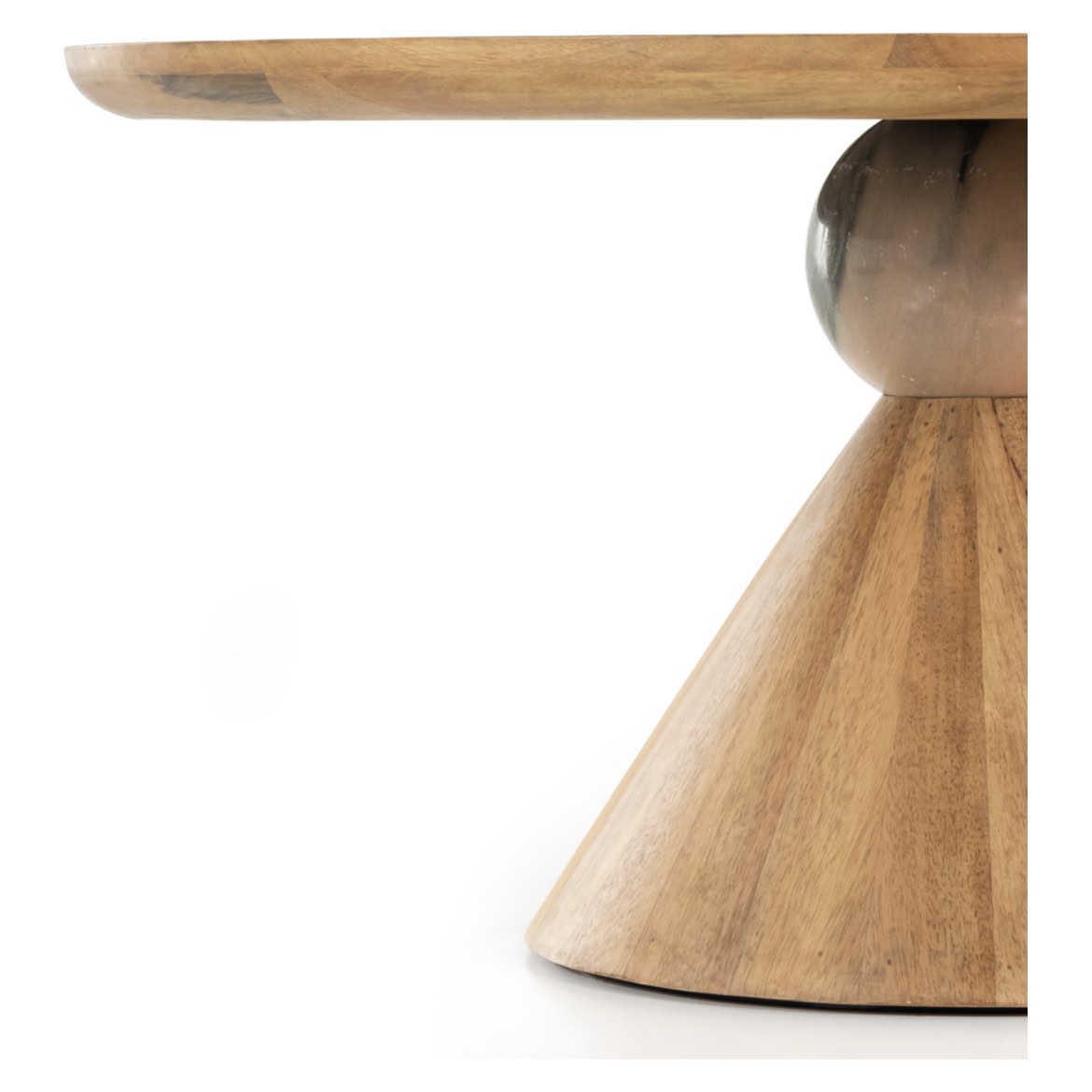 BIBIANNA DINING TABLE-BASE-SMOKED HONEY 