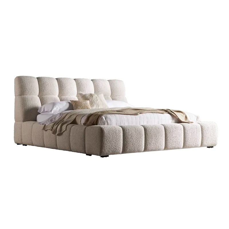 ((incomplete set box 6/6 ))Escape Fluffy River Rock King Upholstered Headboard