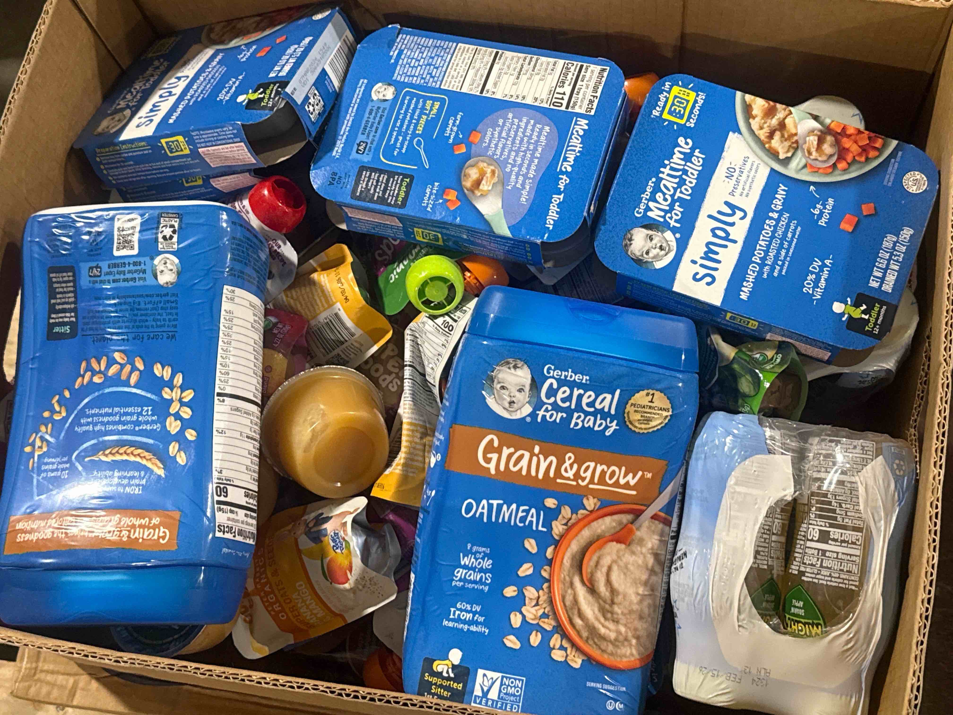 Condition photo showing Brand New for box lot assorted food 