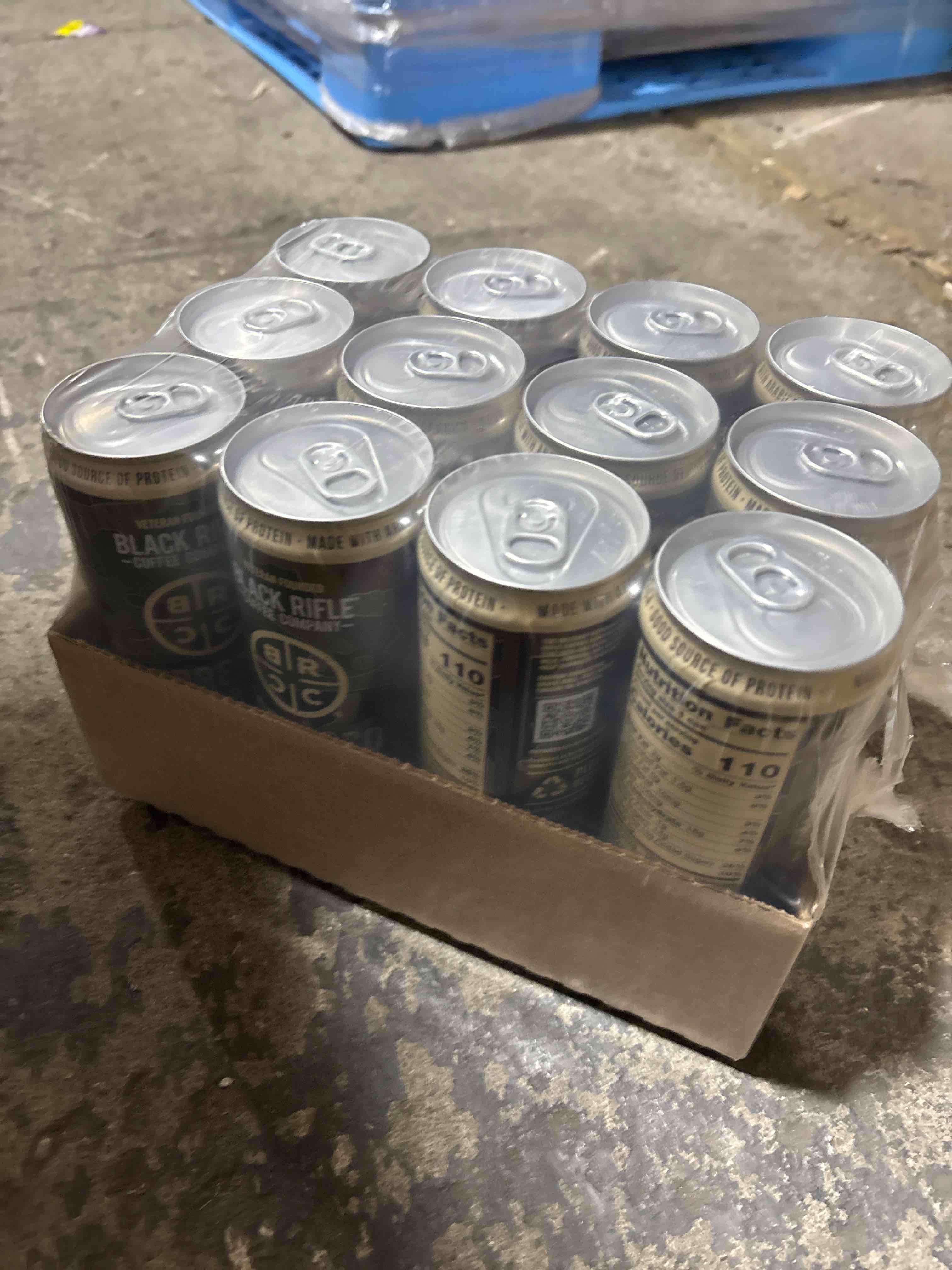 Condition photo showing New/Like New for black rifle coffee company rtd (espresso with cream, 11 fl oz (pack of 12))