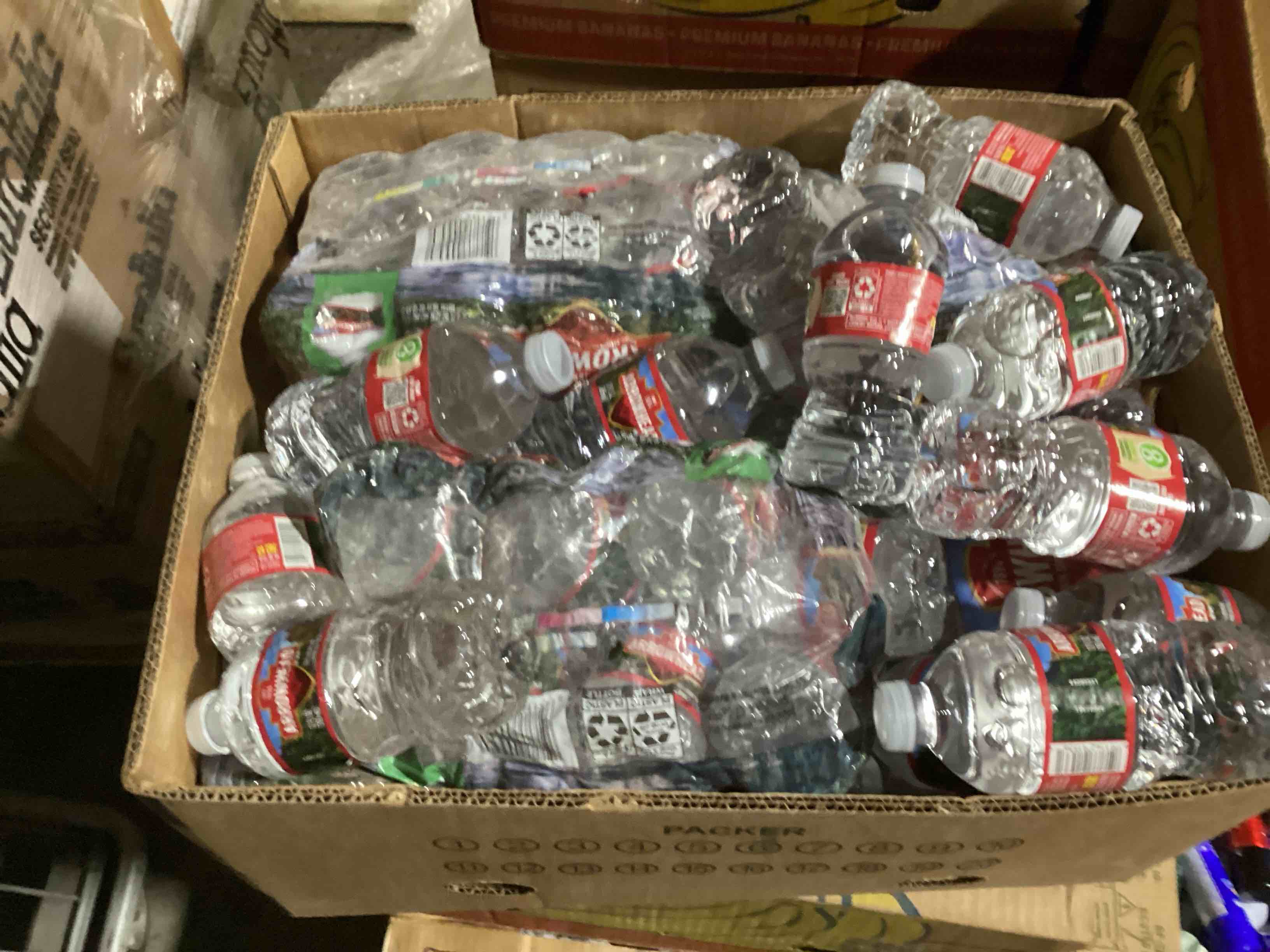 box of arrowhead water