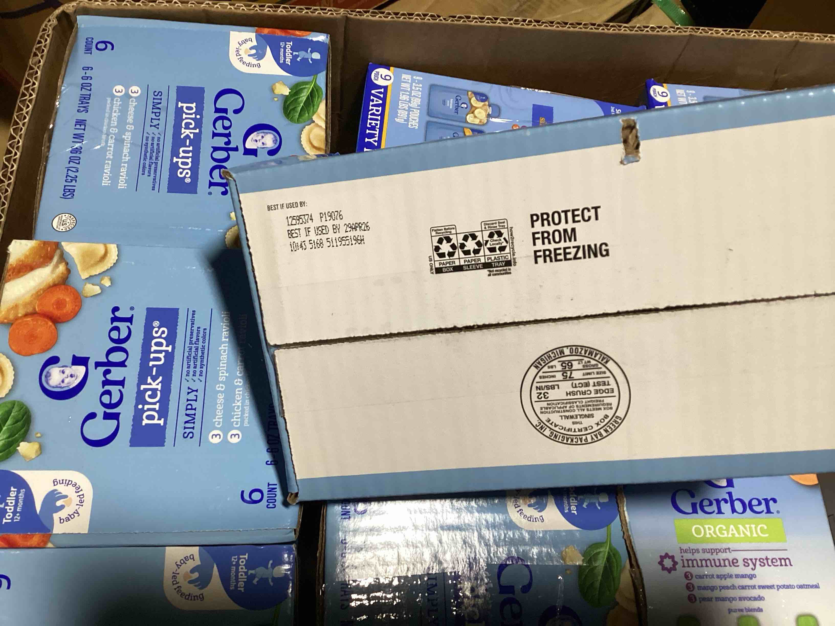 Condition photo showing Good Condition for box of baby food