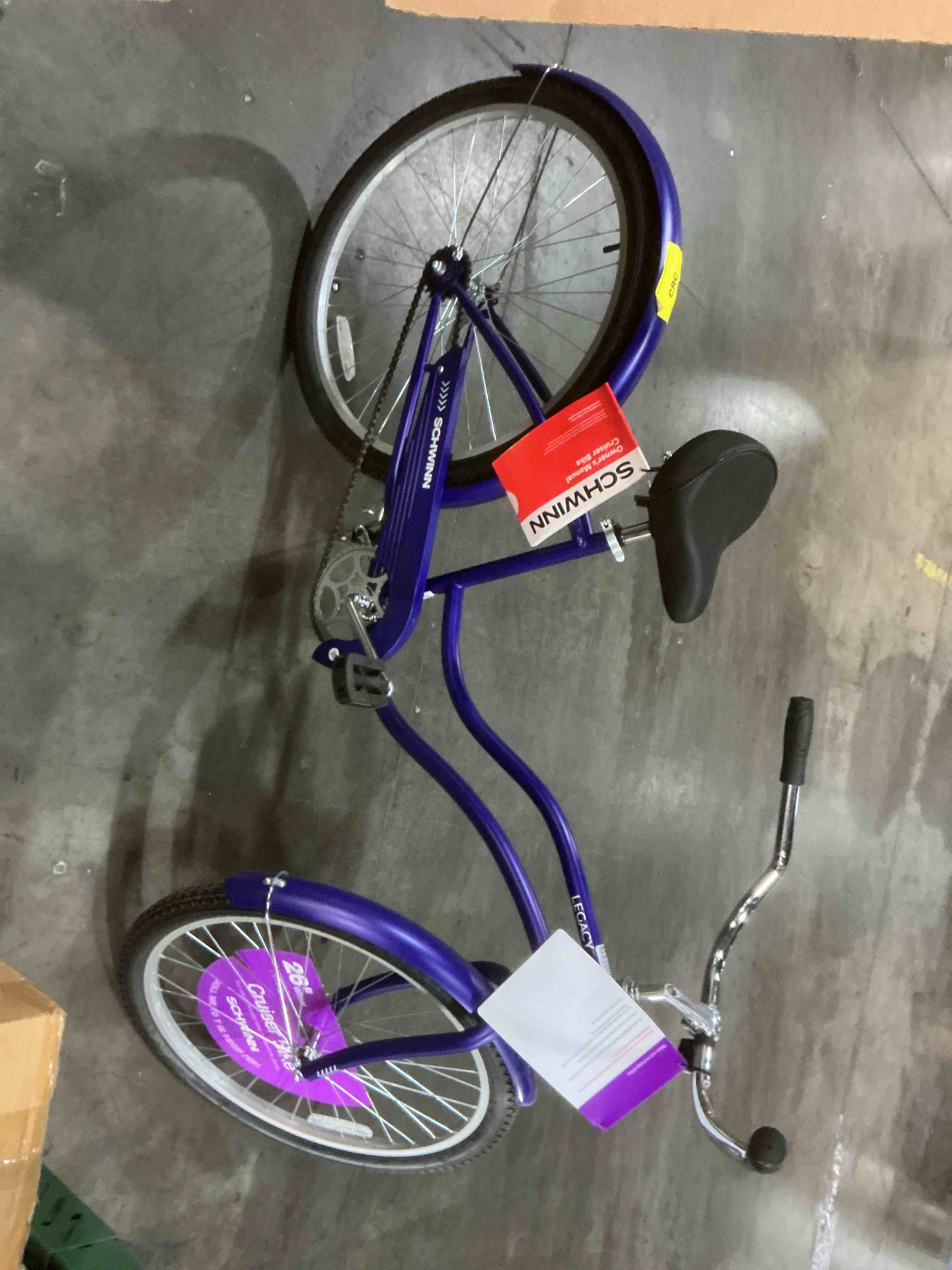 Condition photo showing Good Condition for schwinn legacy women's 26" cruiser bike - purple