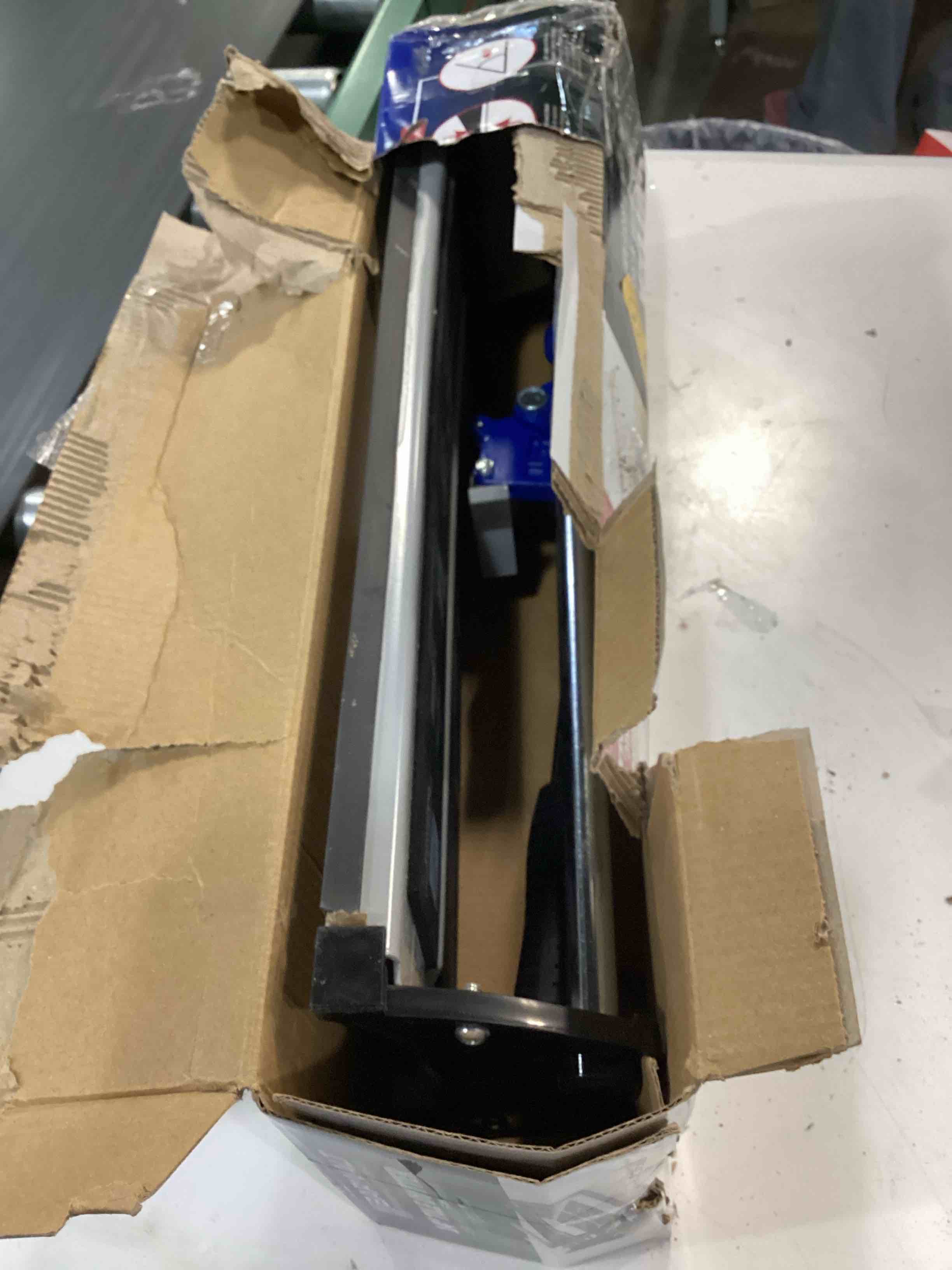 Condition photo showing As Is for barwalt 14-in ceramic tile cutter kit