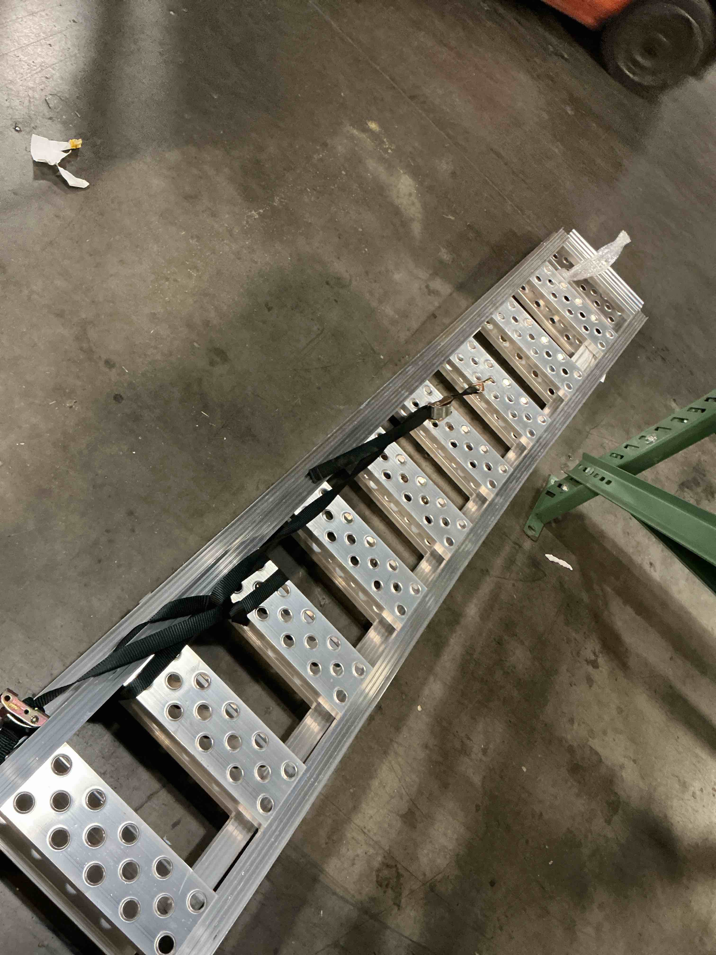 Condition photo showing As Is for kobalt 1.01-ft x 7.5-ft 1500-lb capacity arched loading ramp