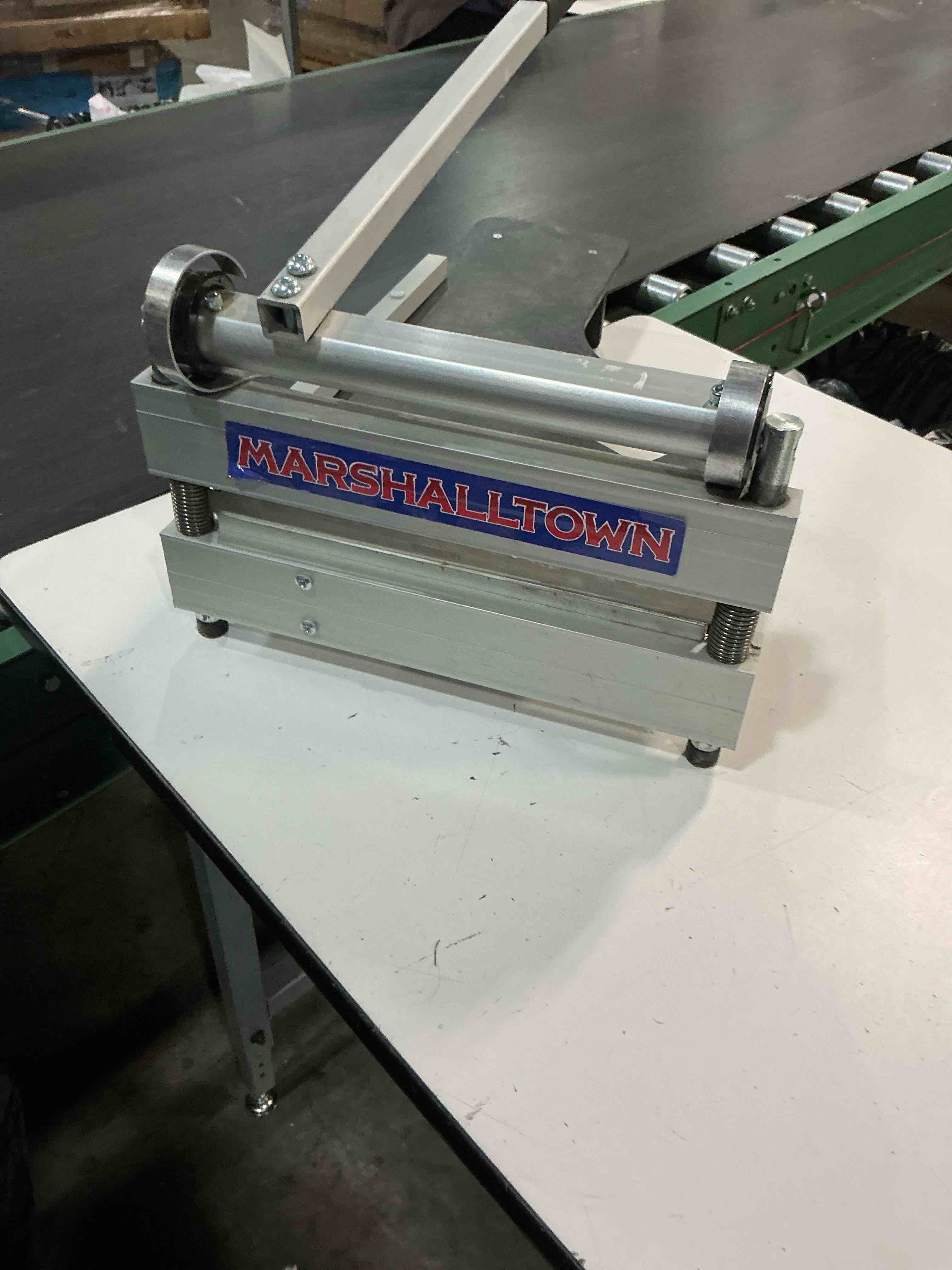 Condition photo showing As Is for marshalltown ultra-lite flooring cutter 13", made in the usa, cuts vinyl plank, laminate, engineered hardwood, siding, and more - honing stone included
