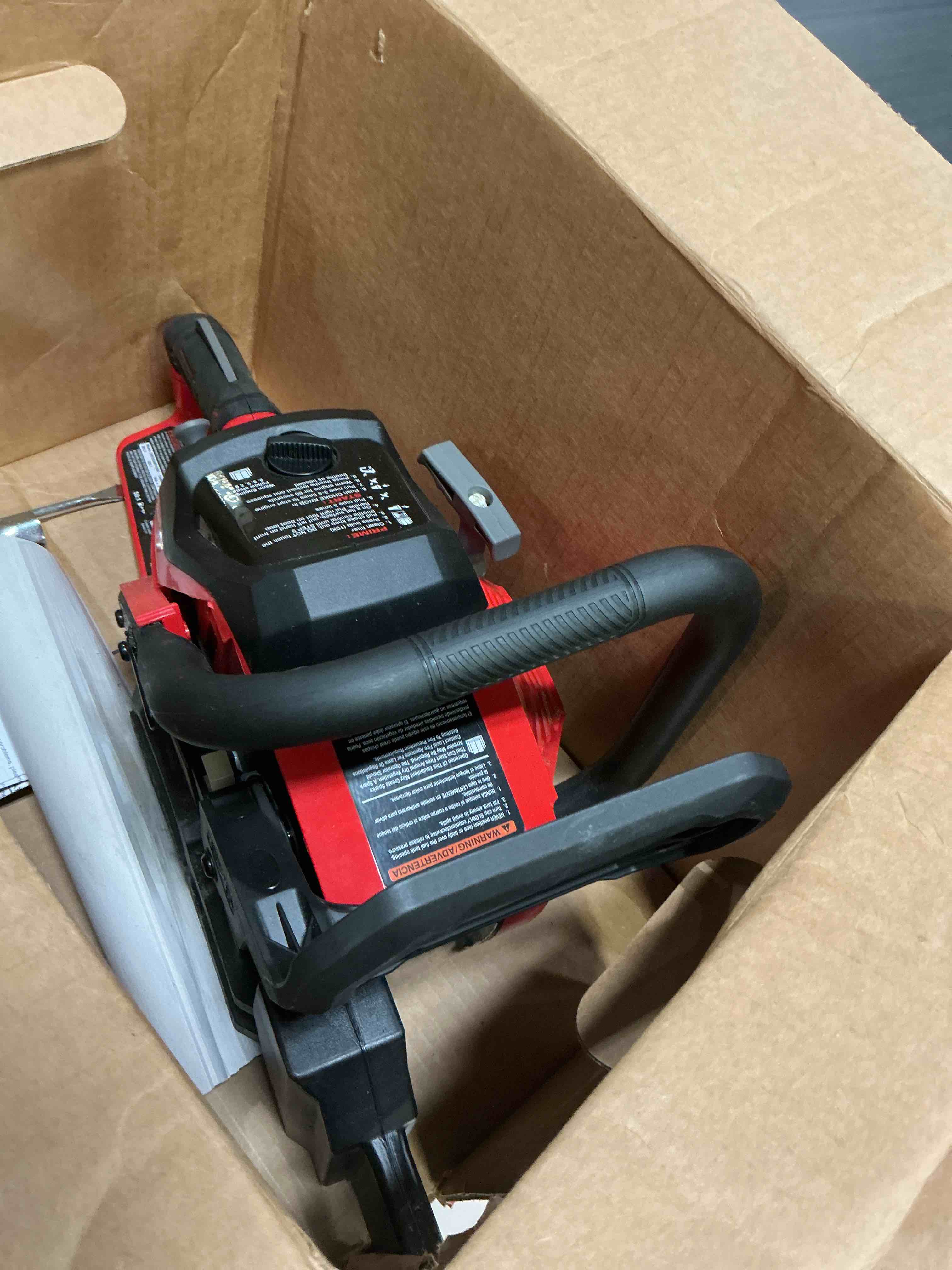 Condition photo showing As Is for craftsman s180 42-cc 2-cycle 18-in gas chainsaw