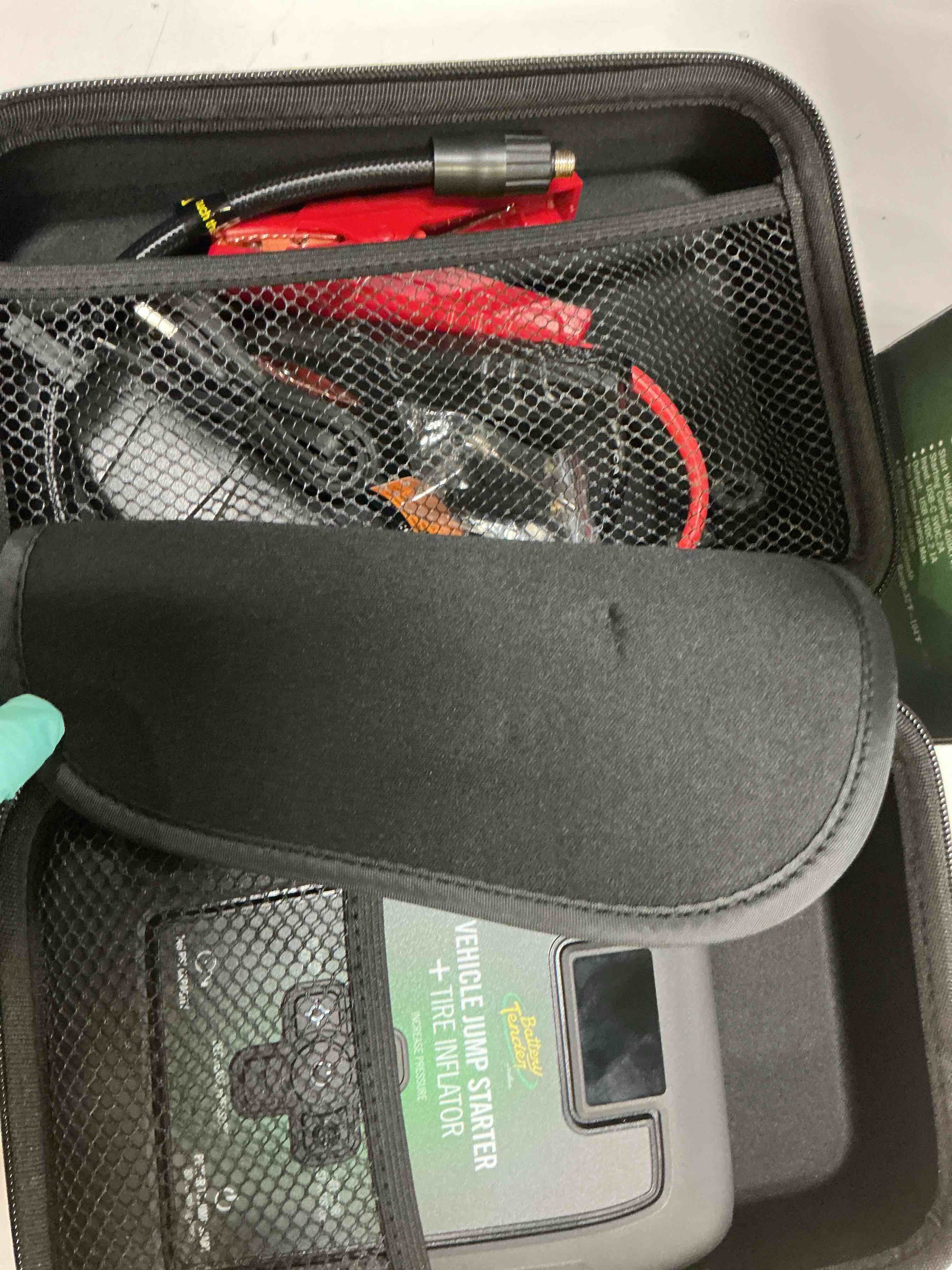 Condition photo showing Good Condition for battery tender 800 amp jump starter and tire inflator combo - lithium battery for extended use - led flashlight emergency strobe - 2 fast usb charging ports - 030-3010-wh
