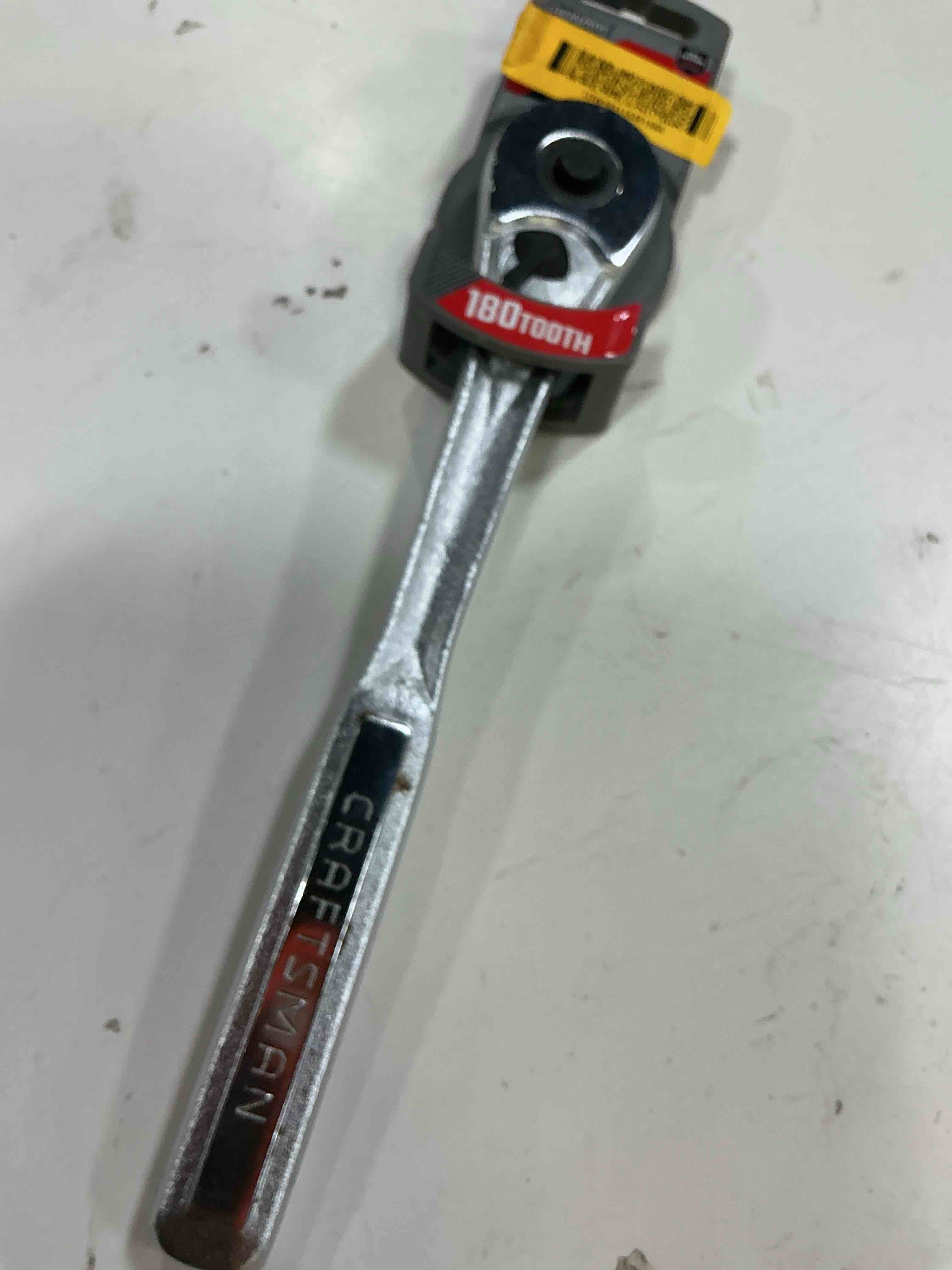 Condition photo showing As Is for 1/2"dr 180t overdrive™ ratchet